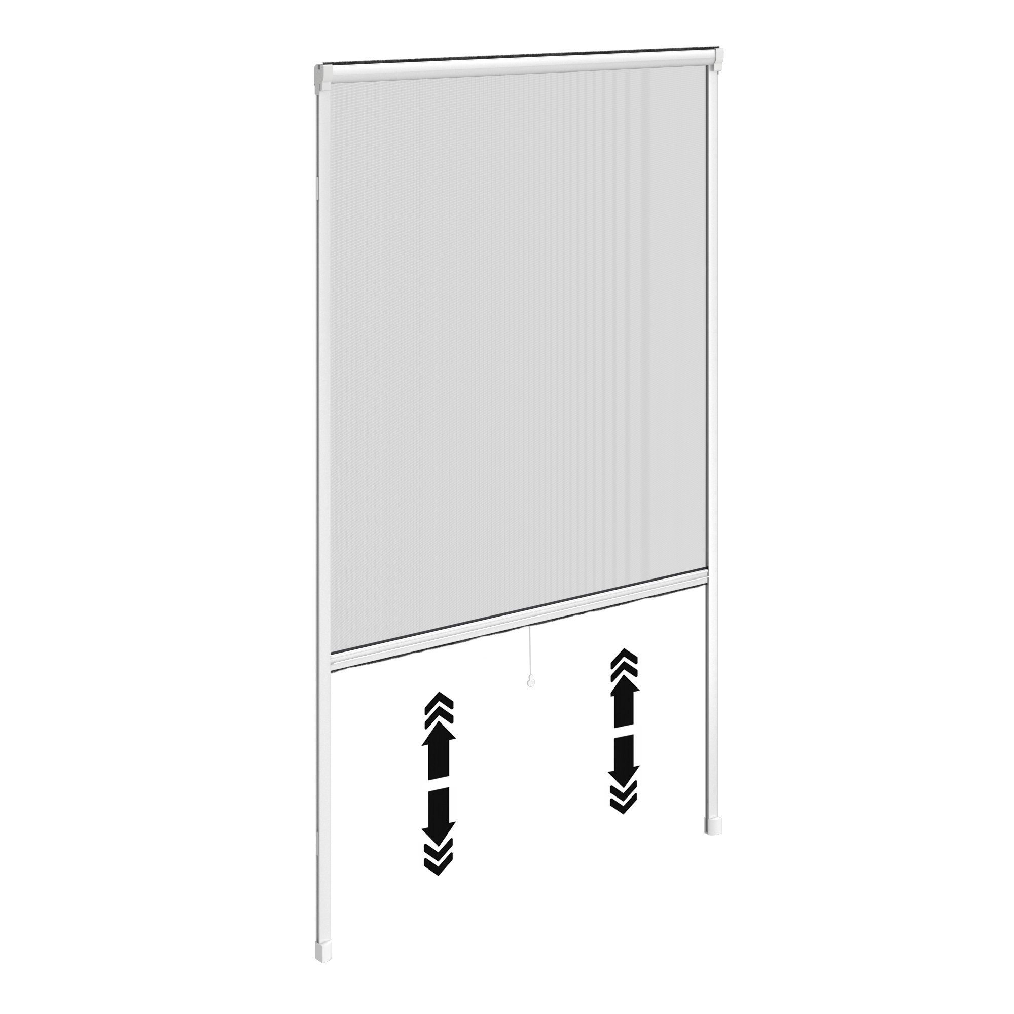 Mosquitera enrollable vertical 100x230cm aluminio recortable blanco para puerta tela fibra de vidrio negra Isoxa - 14