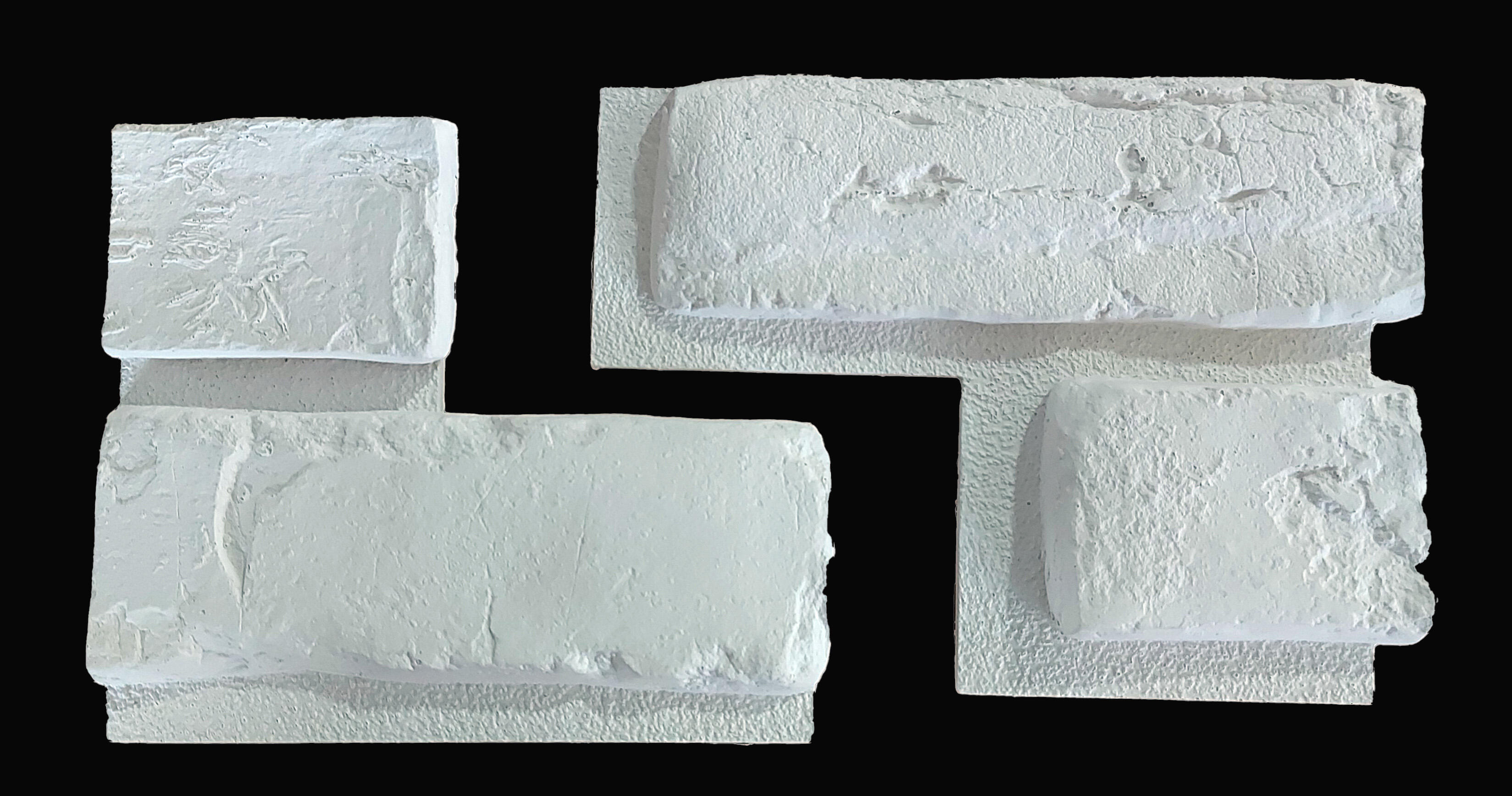 Rivestimento murale angolare in gesso Isto bianco da interno 0.18 m² - 4