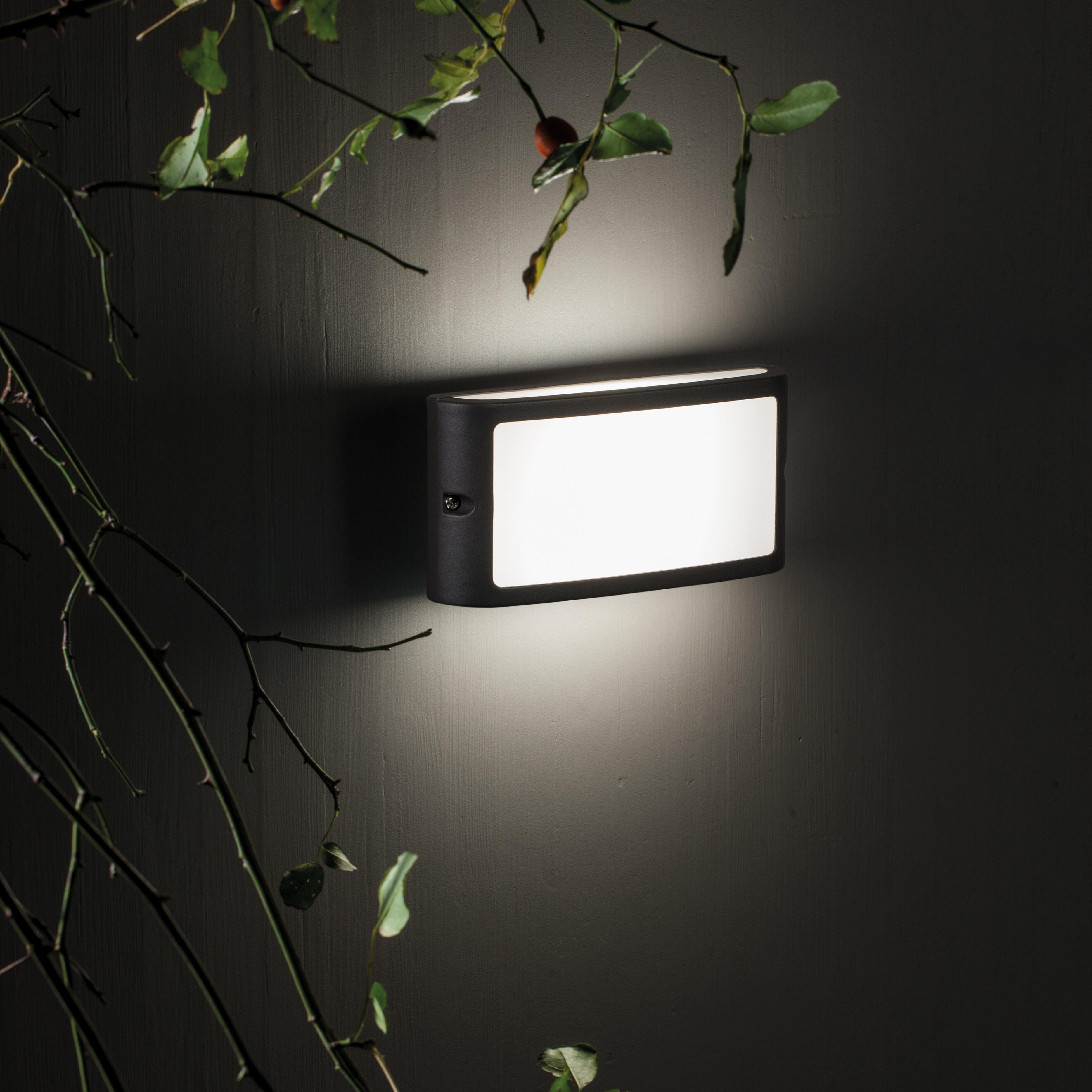 Applique LED moderno da esterno Screen doppia luce grigio IP65, luce bianco naturale 1070 lumen, SOVIL - 4