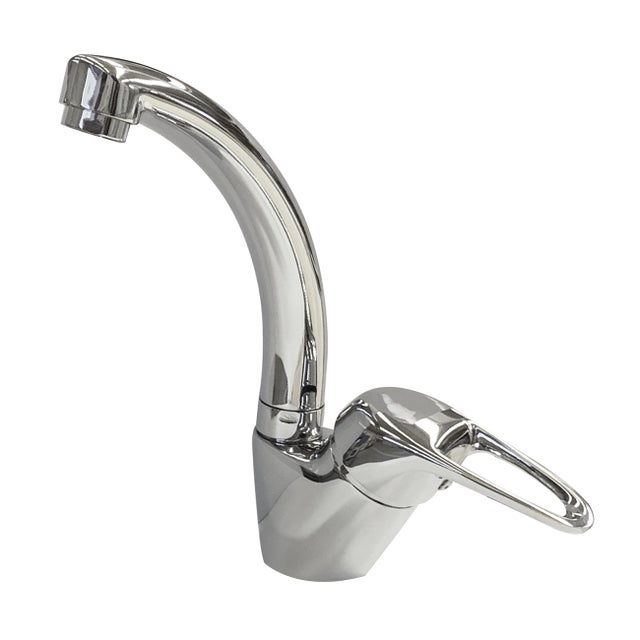 Miscelatore per Lavabo a Muro Detroit Monocomando Oro Spazzolato