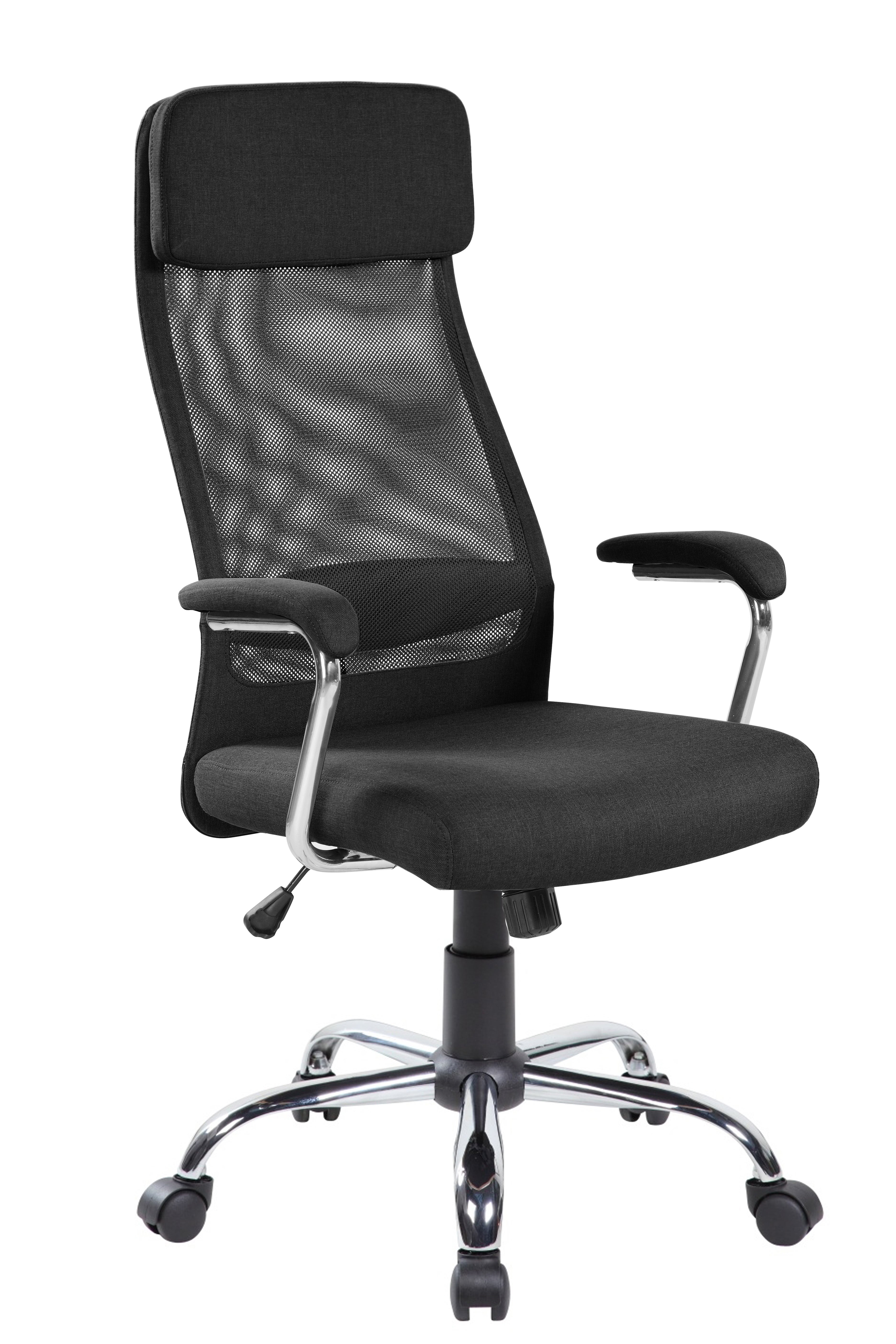 in similpelle MyBuero 444450 nero/bianco modello ergonomico Sedia da ufficio Gaming Relax modello direzionale con braccioli girevole per giochi vari e dazzardo 