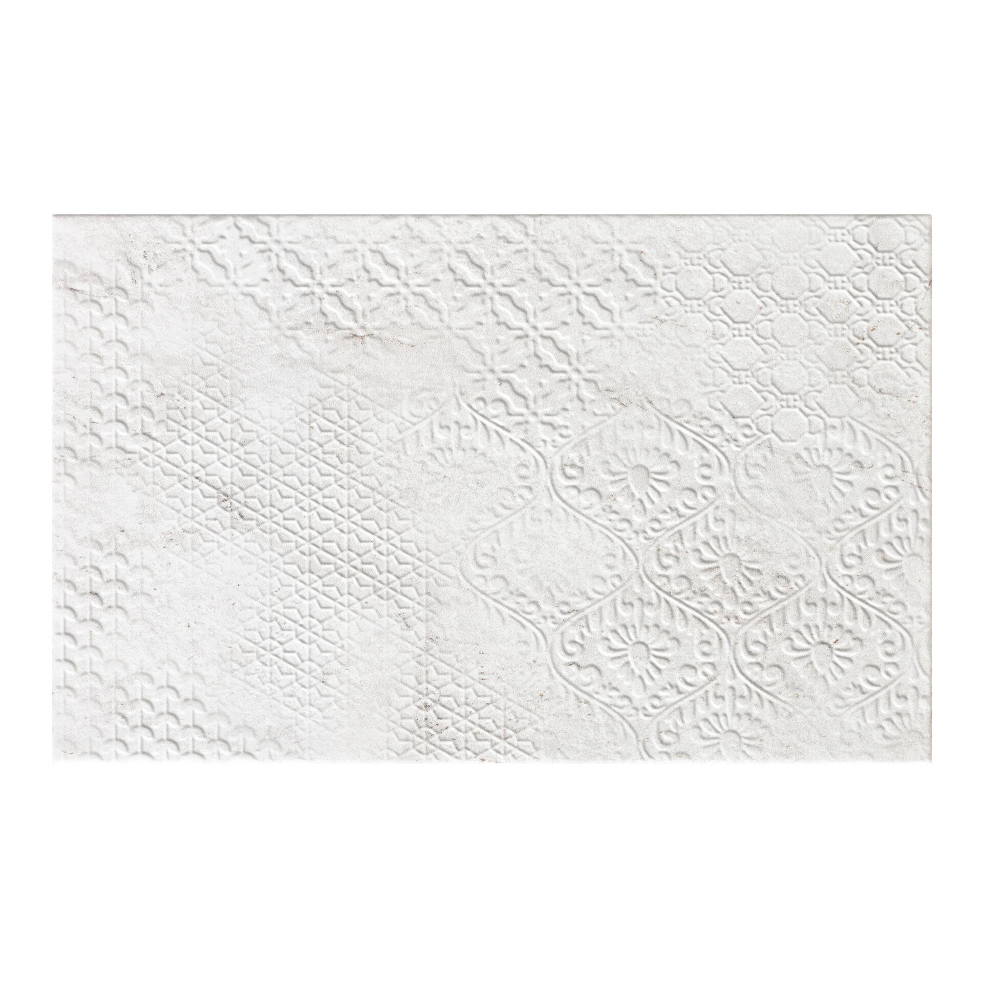 Piastrella da rivestimento interno in maiolica 25 x 40 cm smaltato grigio opaco Pietra Bella Decoro Trame traffico medio forte (pei 3/5) Sp. 6.1 mm 2 mq - 12