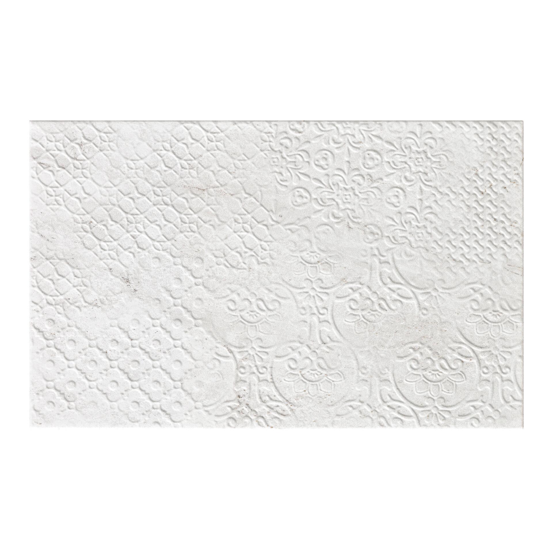 Piastrella da rivestimento interno in maiolica 25 x 40 cm smaltato grigio opaco Pietra Bella Decoro Trame traffico medio forte (pei 3/5) Sp. 6.1 mm 2 mq - 9