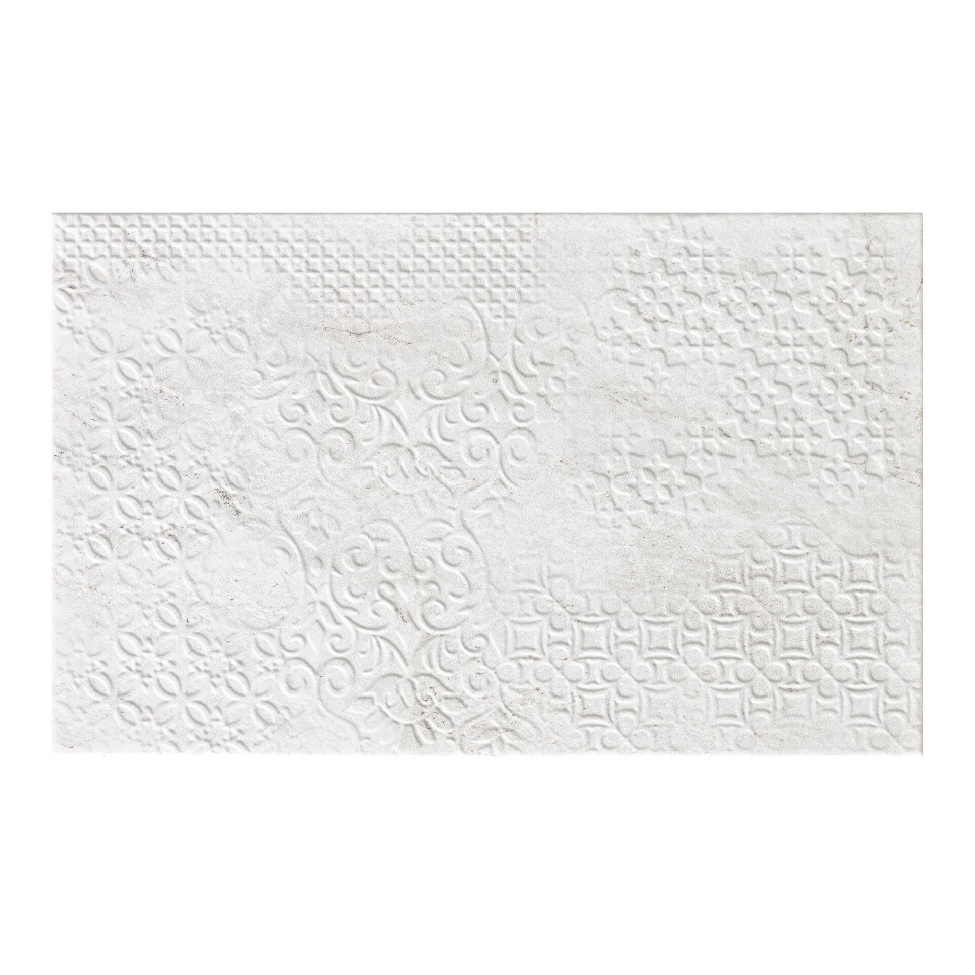 Piastrella da rivestimento interno in maiolica 25 x 40 cm smaltato grigio opaco Pietra Bella Decoro Trame traffico medio forte (pei 3/5) Sp. 6.1 mm 2 mq - 8