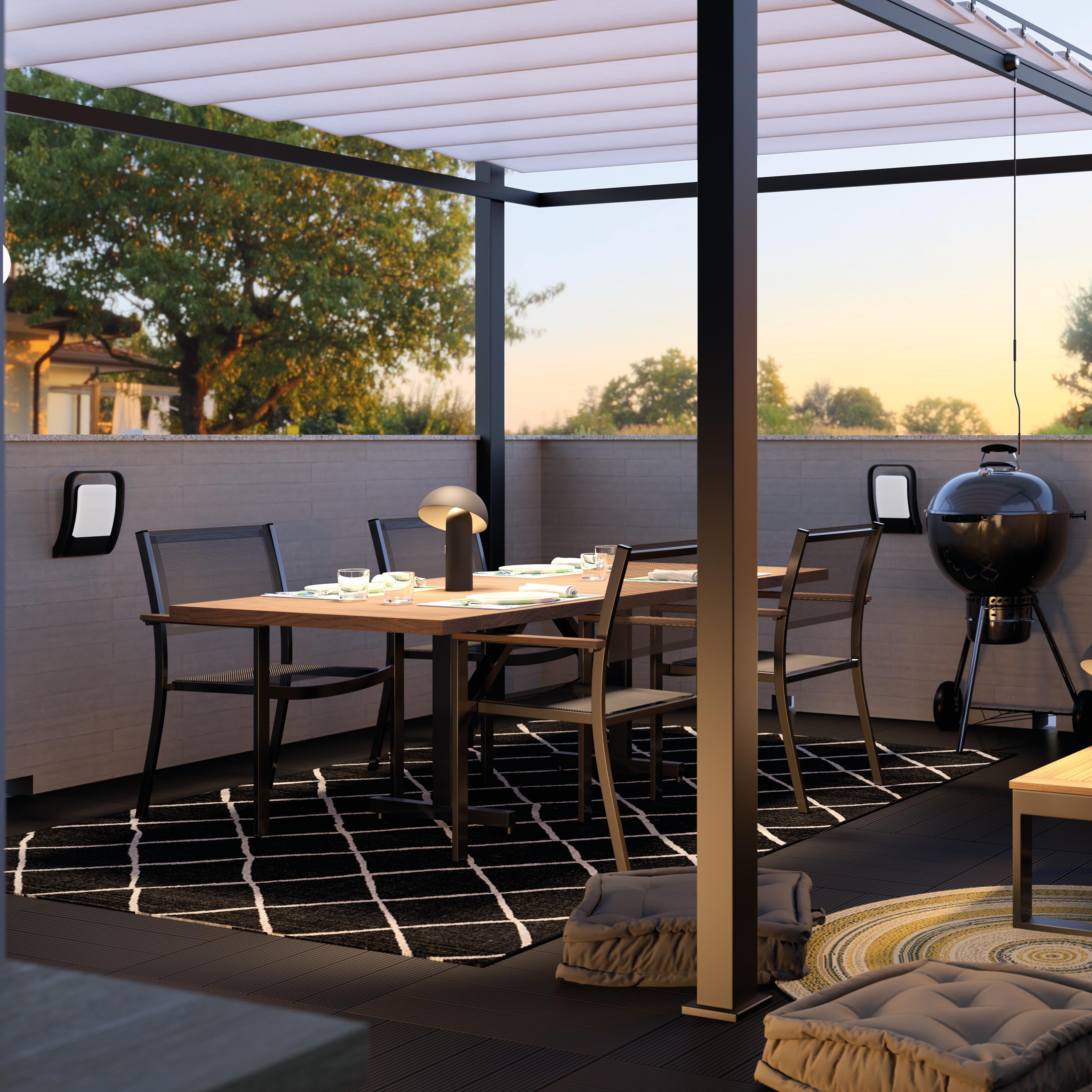 Stół ogrodowy Oris 100x180/240 cm drewniany Naterial - 7