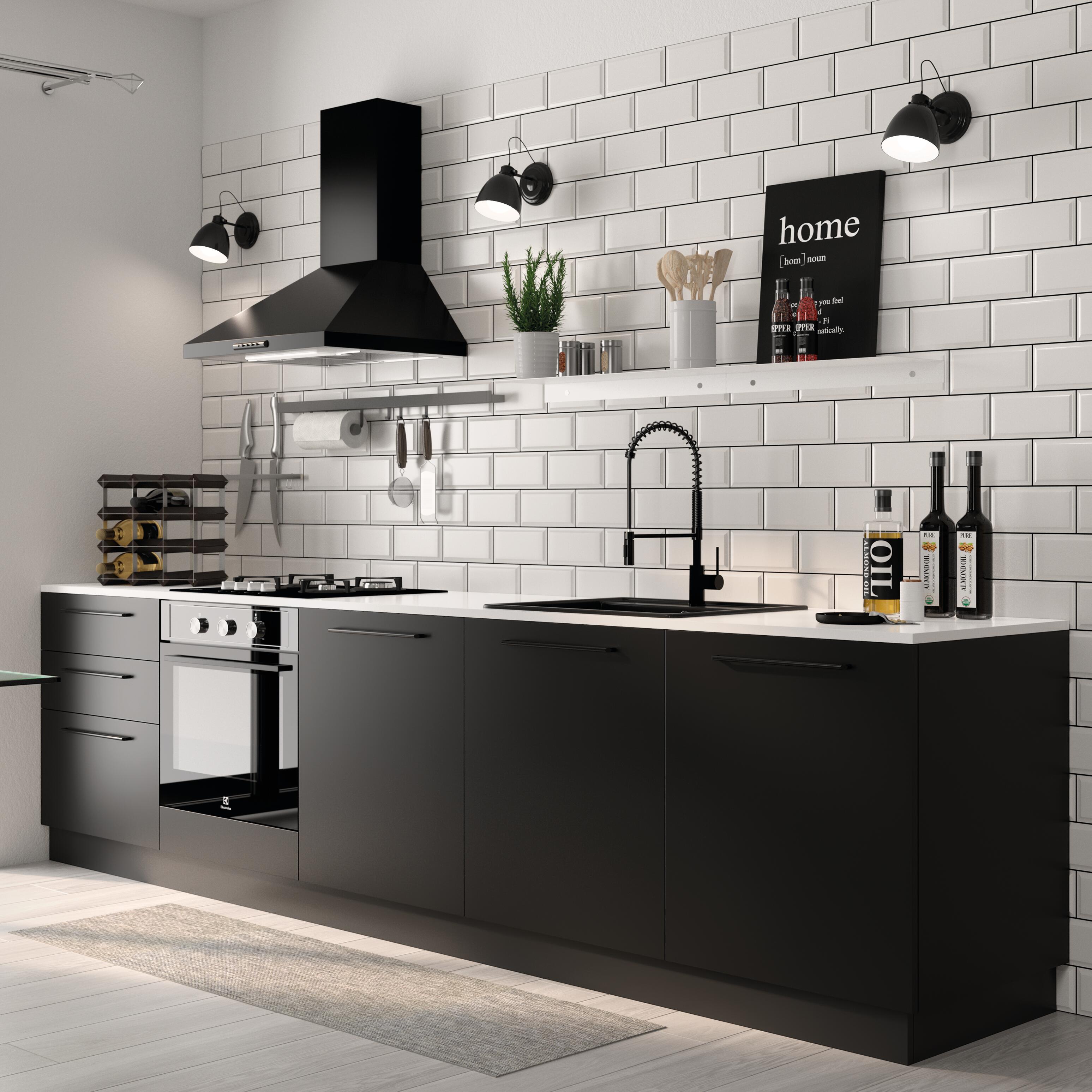 Zoccolino per base cucina DELINIA nero L 300 x H 100 cm - 2