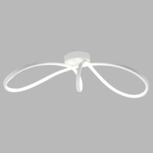 Plafoniera LED Grande Indoor Soggiorno moderno Luce Marrone Lampada a soffitto rotonda Dimmerabile Illuminazione in metallo 3000k-6000k con telecomando Ristorante Camera da letto Bar Caffè Lampadario