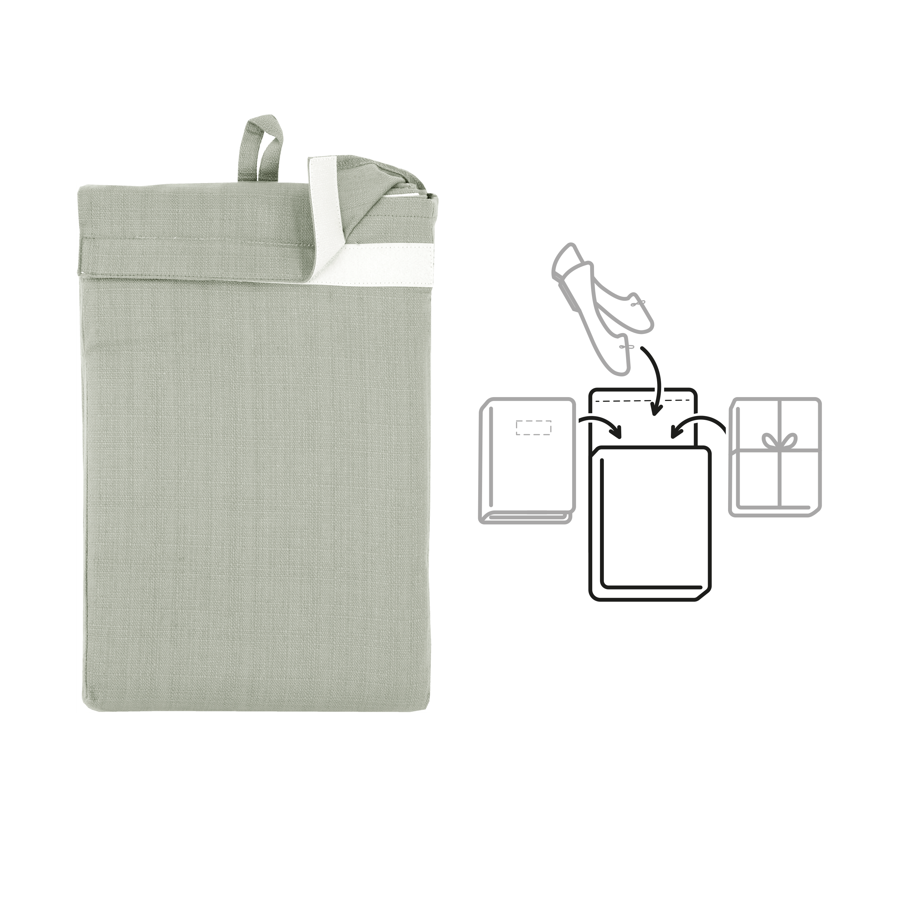 Cortinado ilhós Leya 140x280cm sage 5 Inspire - 17