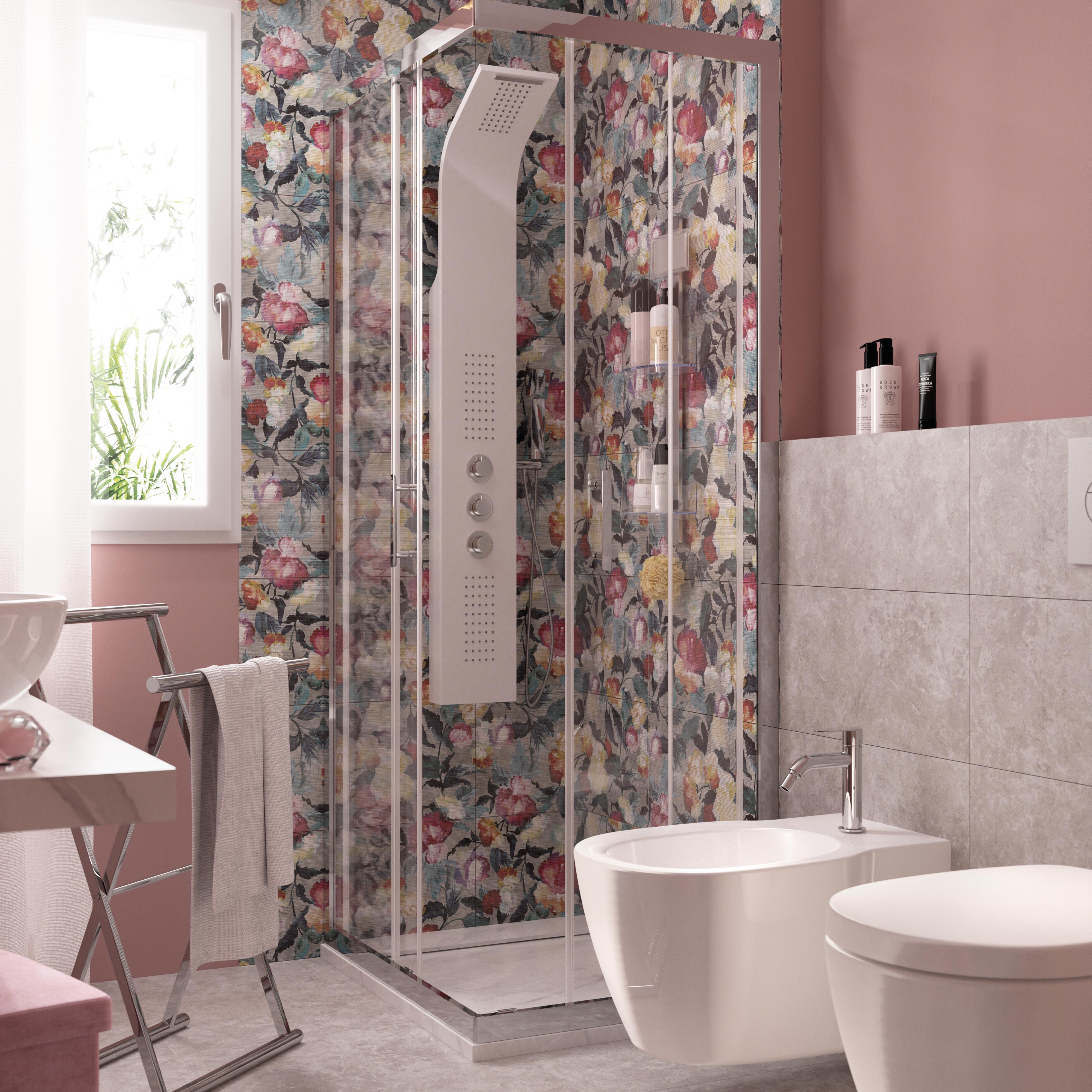 Piastrella da pavimento e rivestimento interno 30 x 60 cm Sp. 7.4 mm rettificato Remix Concrete in gres porcellanato smaltato grigio opaco traffico intenso (pei 4/5) R9 1.44 mq - 4