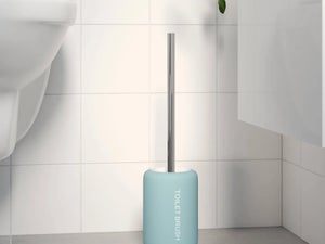 1 unidade, piaçaba e suporte, elegante conjunto de piaçaba e suporte com  cabo comprido ergonómico para sanita, decoração de casa de banho moderna