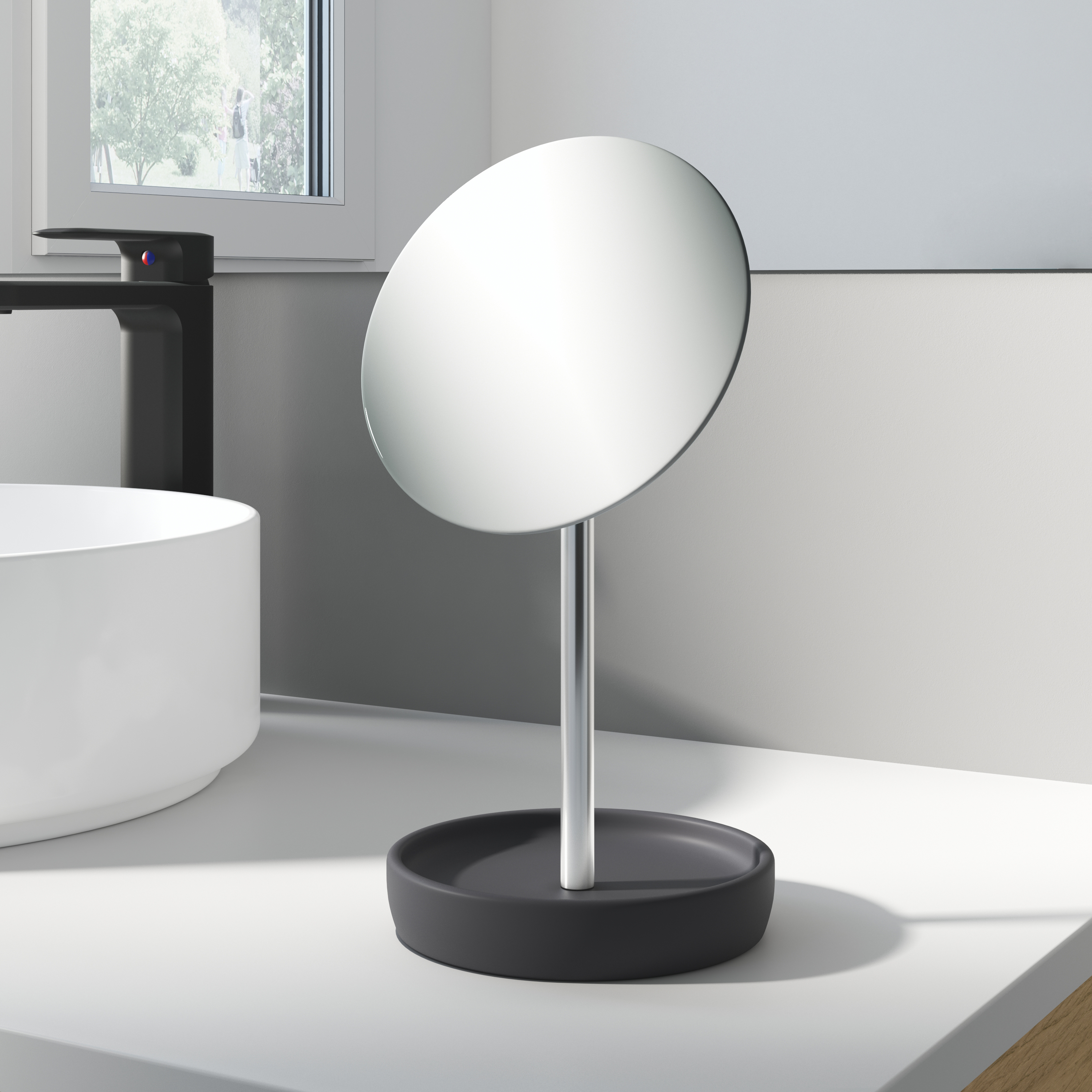Specchio ingranditore tondo SENSEA L 15 x H 30 x P 13.8 cm - 2