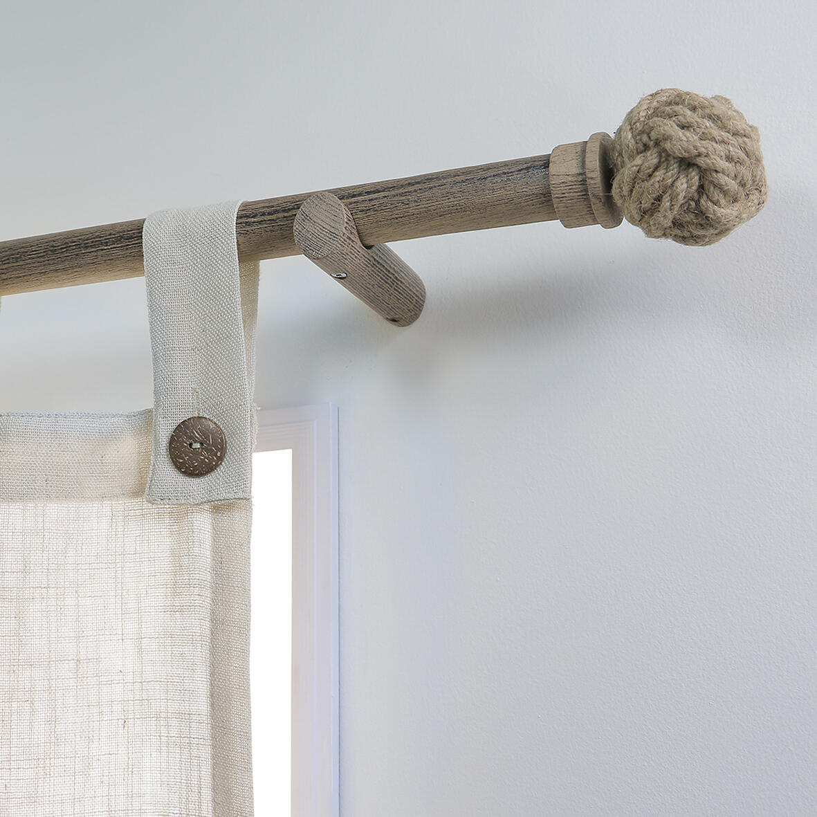 Varão de madeira D28 2.00M CARVALHO DOURADO INSPIRE - 2