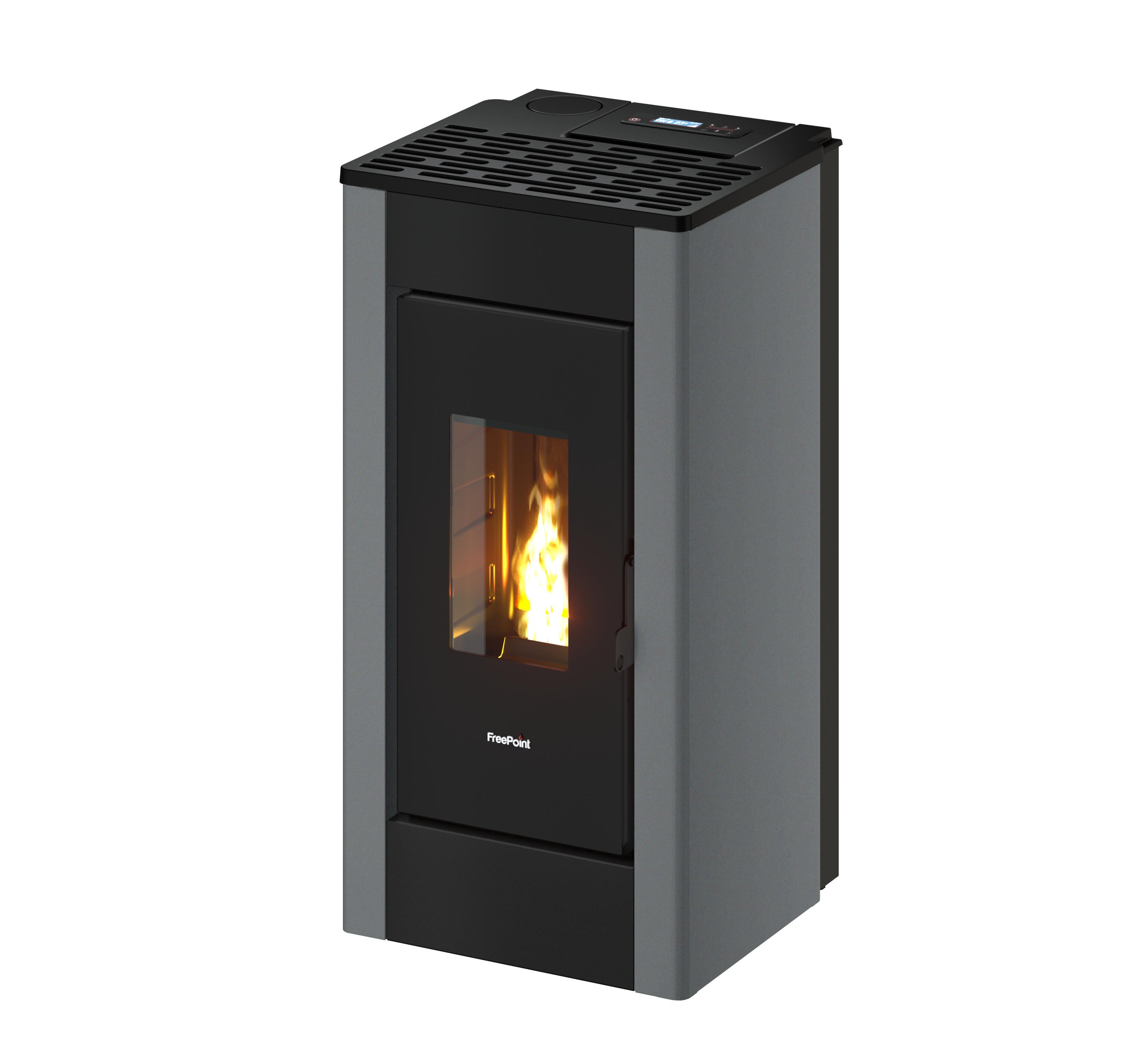 Poêle à granulés FREEPOINT Sharp airtight gris 7 kW - 2