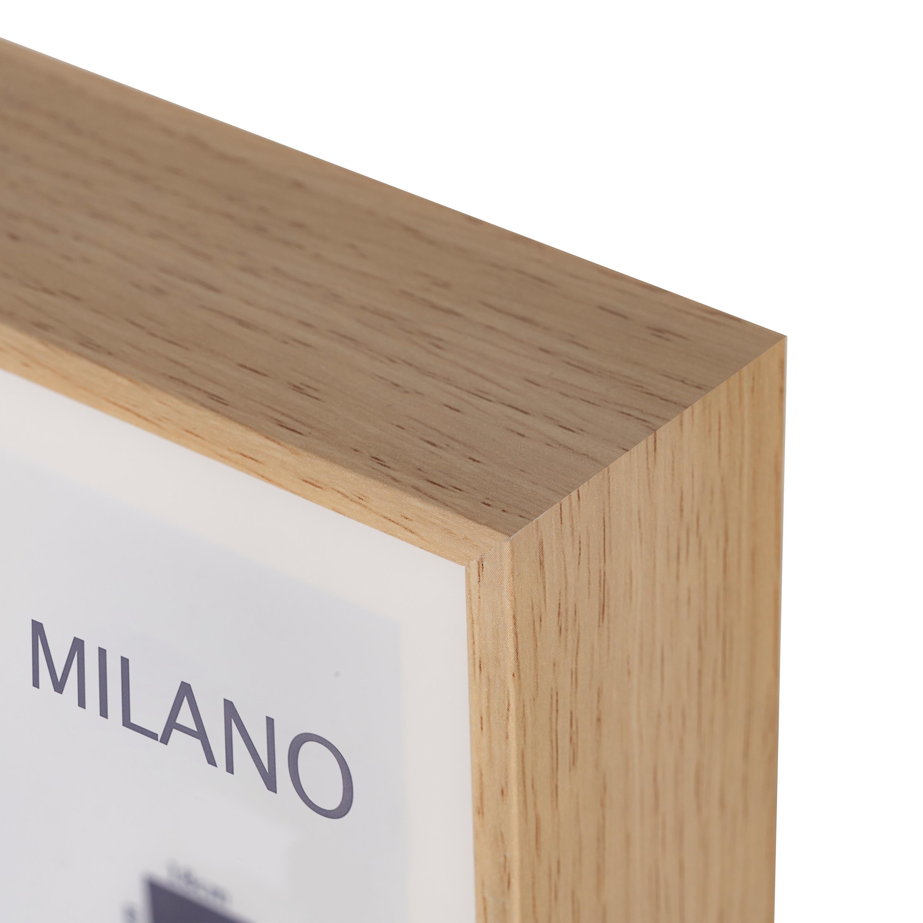 Cadre photo multiple Milano chêne clair, Traditionnel H.35.5 x l.97.5 cm - 4