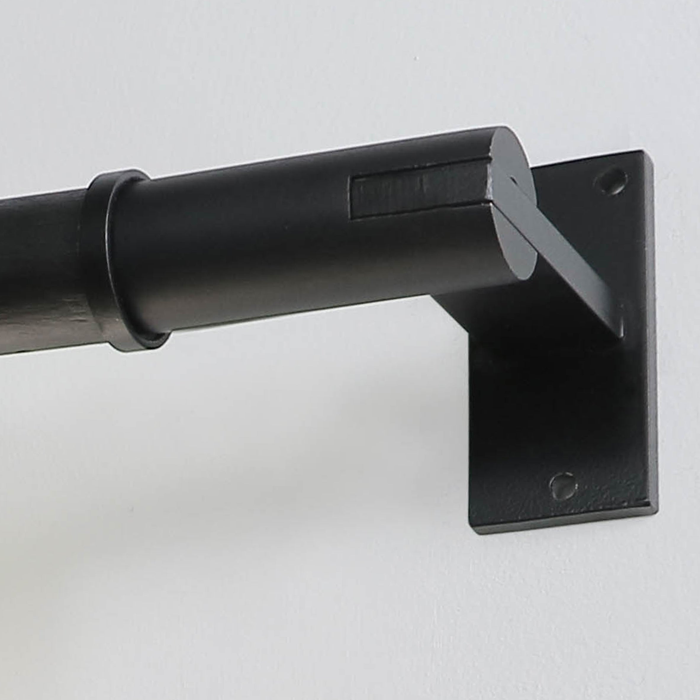 Lot de 2 embouts pour barre à rideau , Diam.28 mm noir Atelier, MOBOIS - 2