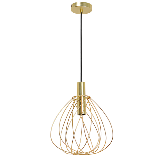 Suspension Merone fer, laiton, Diam.32 cm INSPIRE, E27