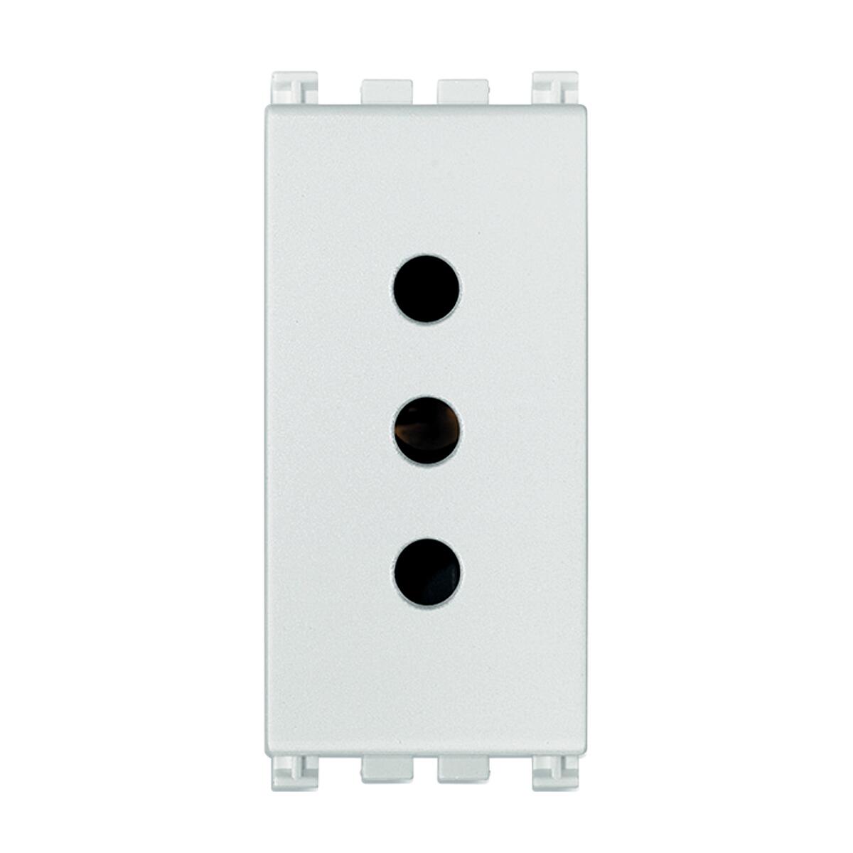 Brunner Presa CEE 321/024 - Alimentazione Con Coperchio Ribaltabile, Colore Bianco, Dimensioni 11x10.6x9.4 Cm