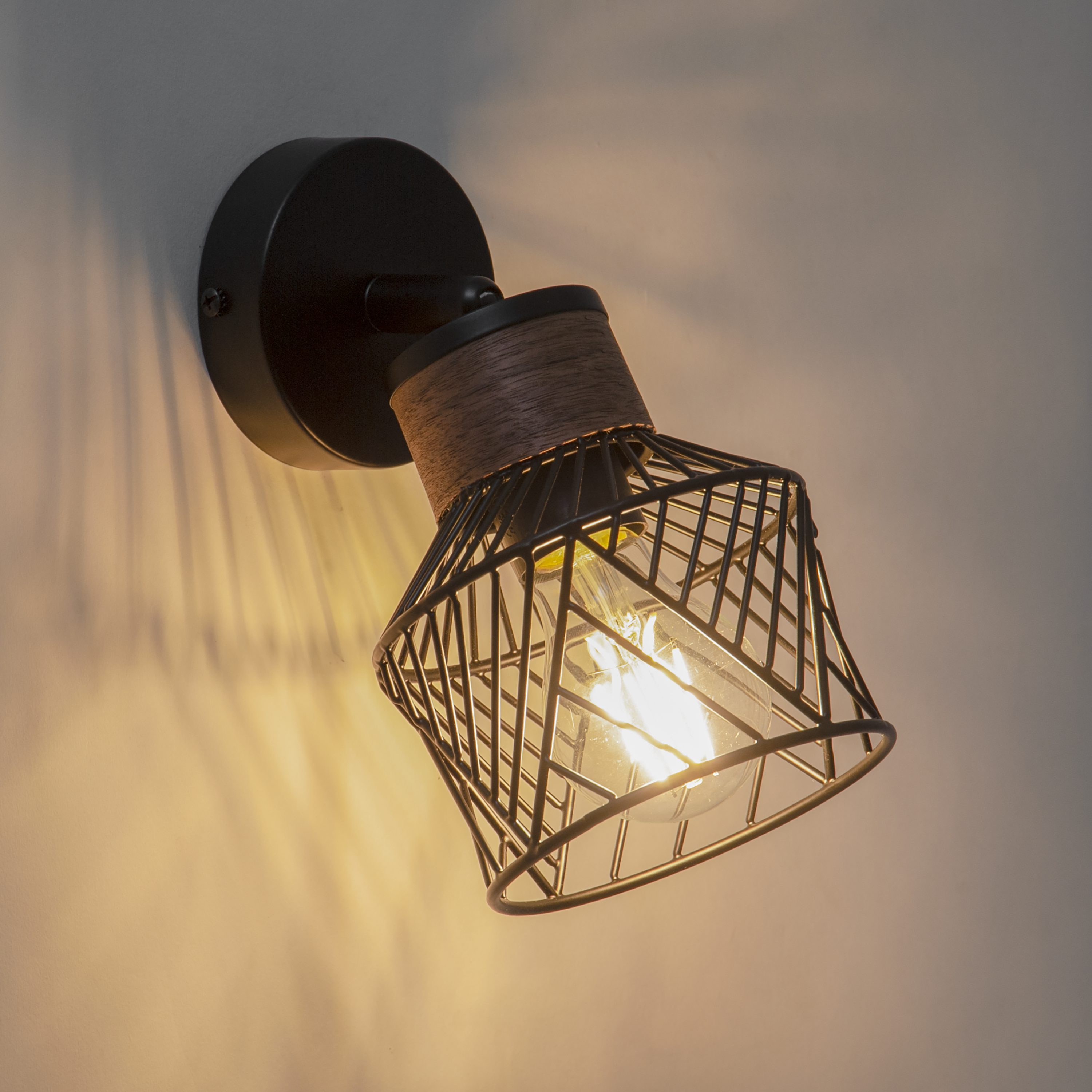 Spot Kanel, métal noir, E27, INSPIRE - 6