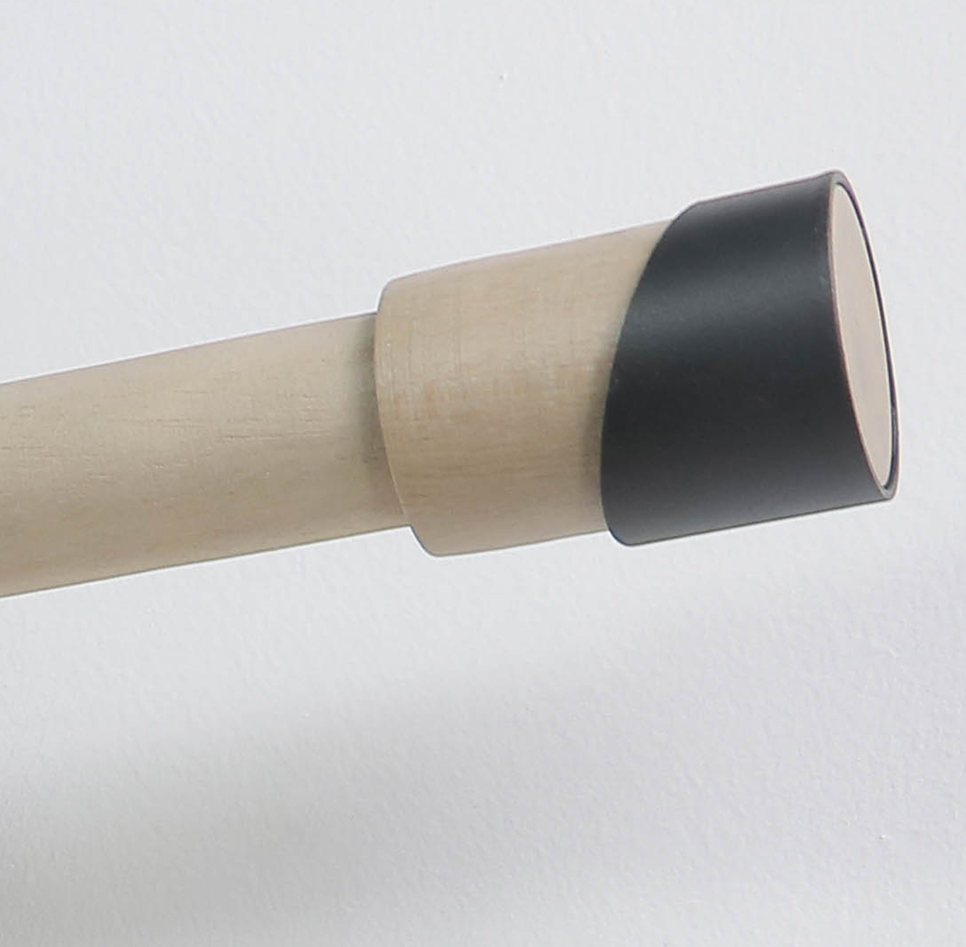 Embout pour barre à rideau, Diam.28 mm noir Atelier, MOBOIS - 2