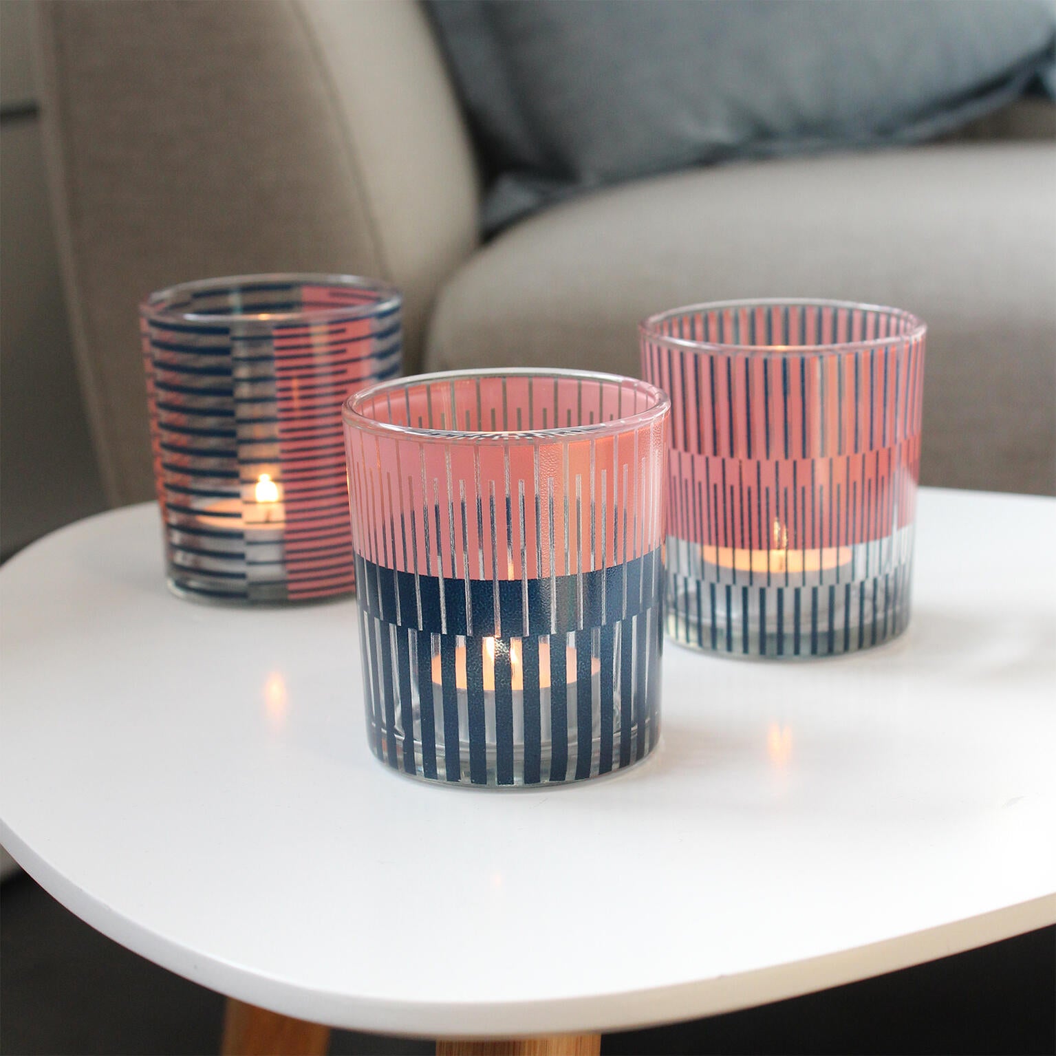 LOT DE 3 PHOTPHORES DJODY 7,8X7 MULTICOULEURS - 2