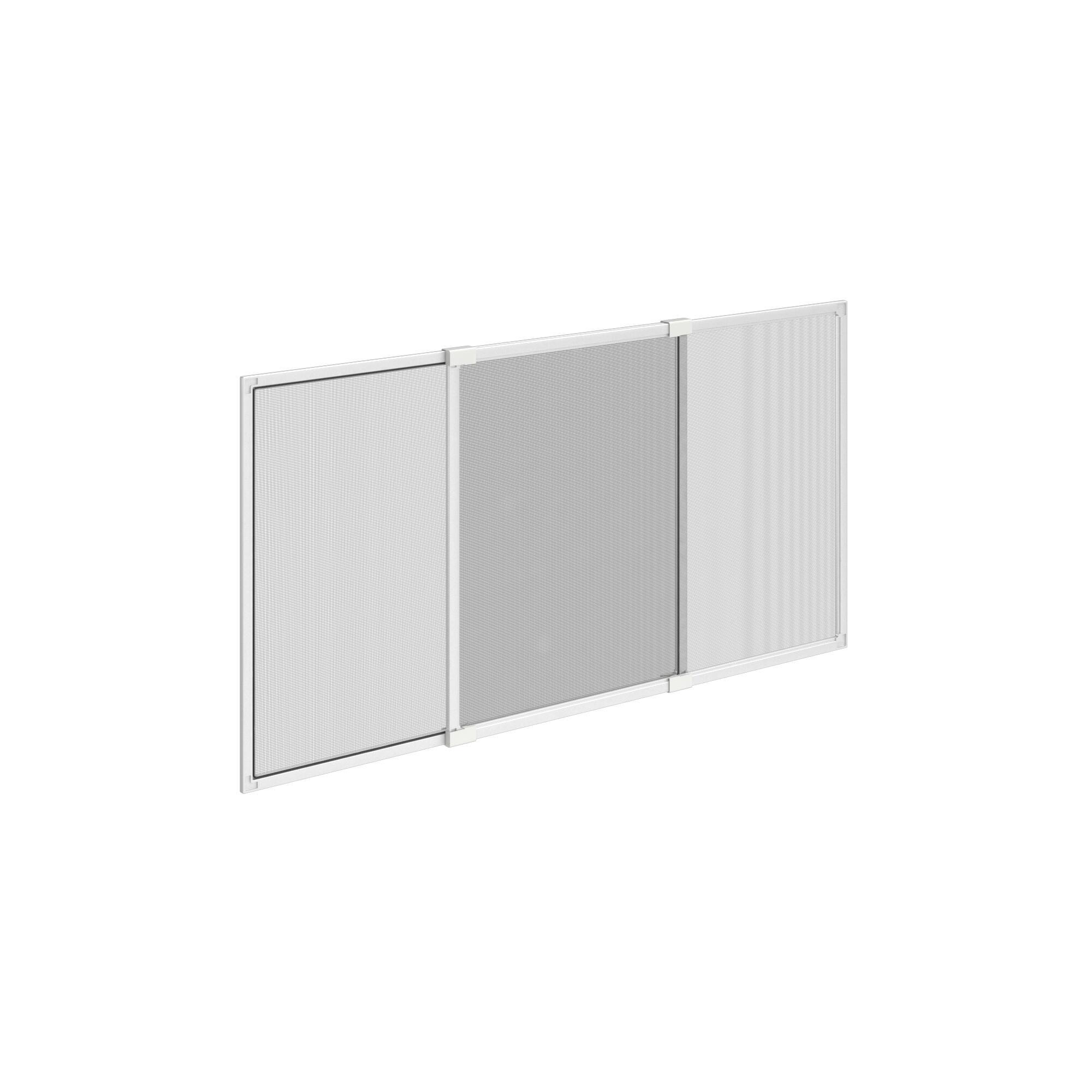 Moustiquaire 70x100/192cm extensible/fenêtre av volet roulant ISOXA alu blanc - 2