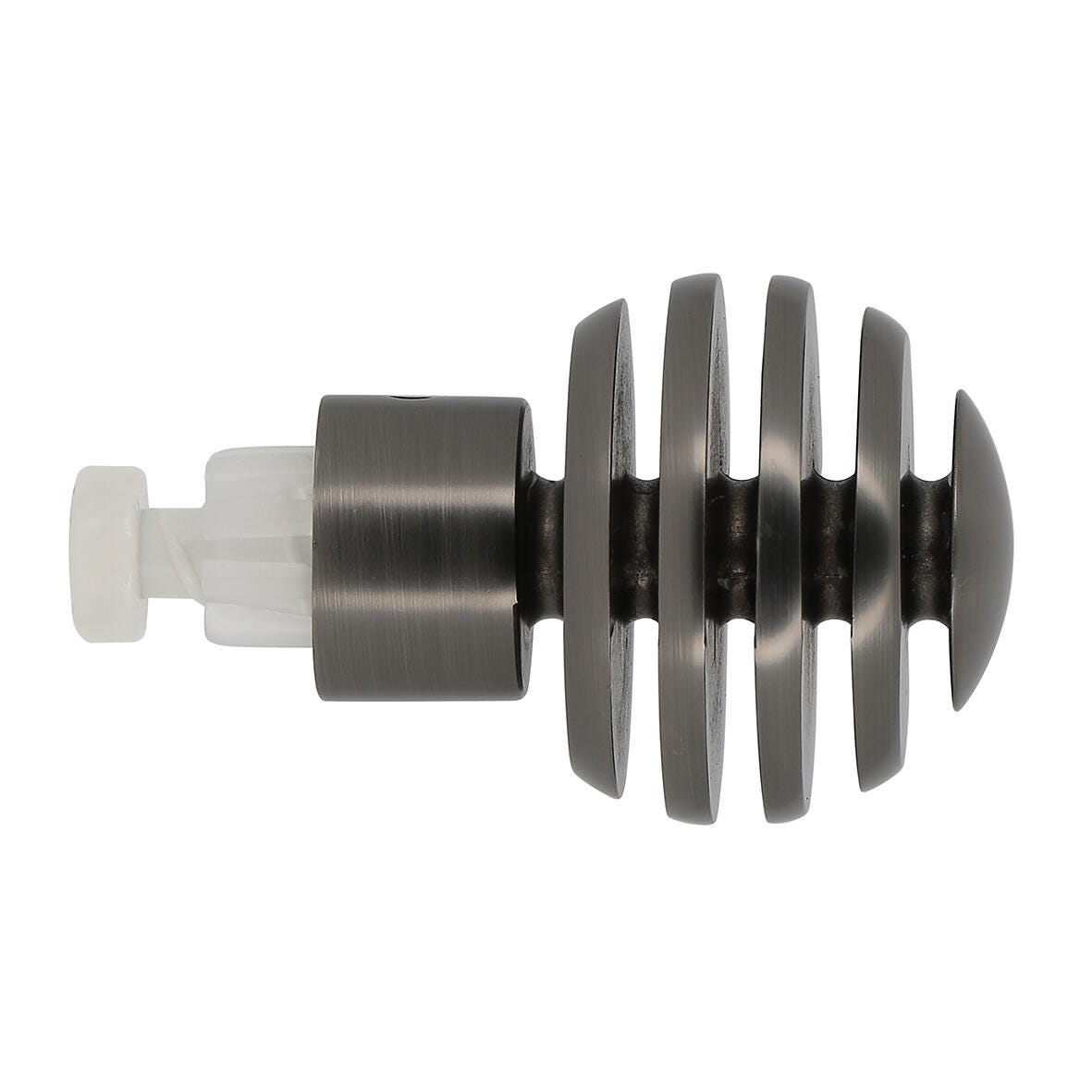 Embouts Barre Rideaux Pommeau Blanc Mat 28mm - INVENTIV Embouts Barre Rideaux Pommeau Blanc Mat 28mm - INVENTIV