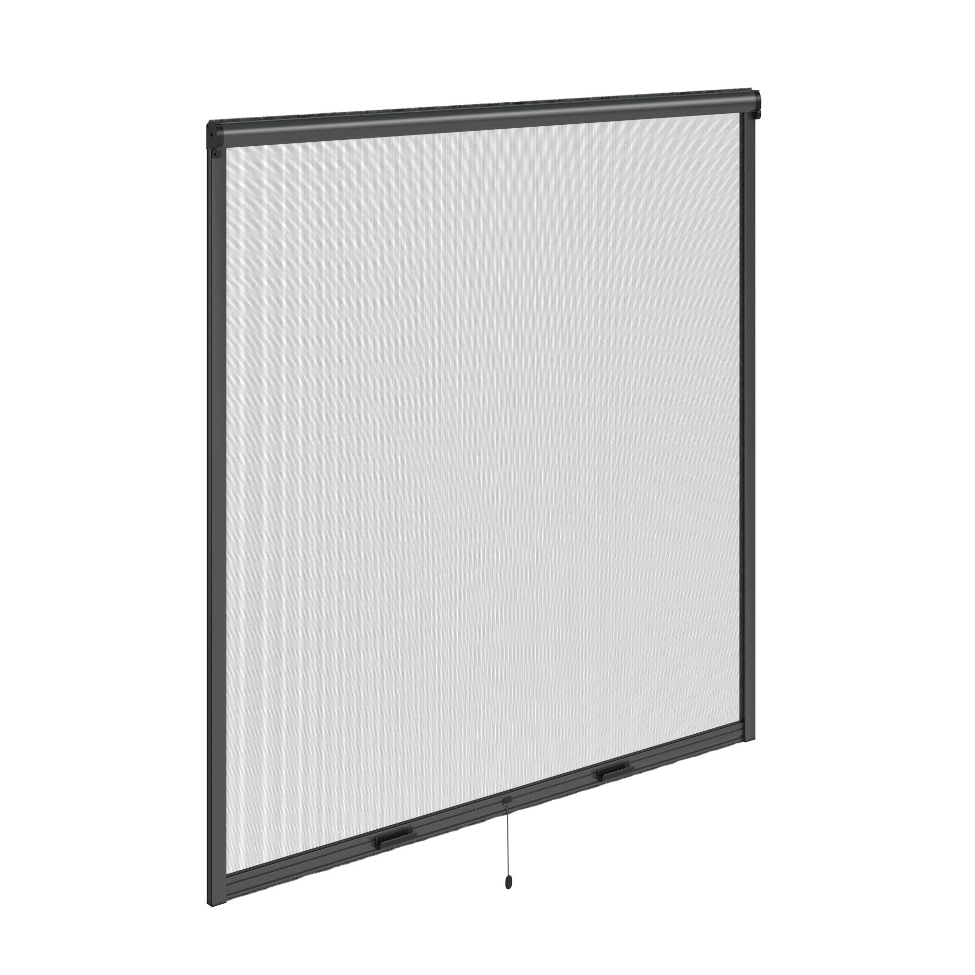 Moustiquaire 140x140 cm à enroulement vertical pour fenêtre ISOXA alu gris - 2