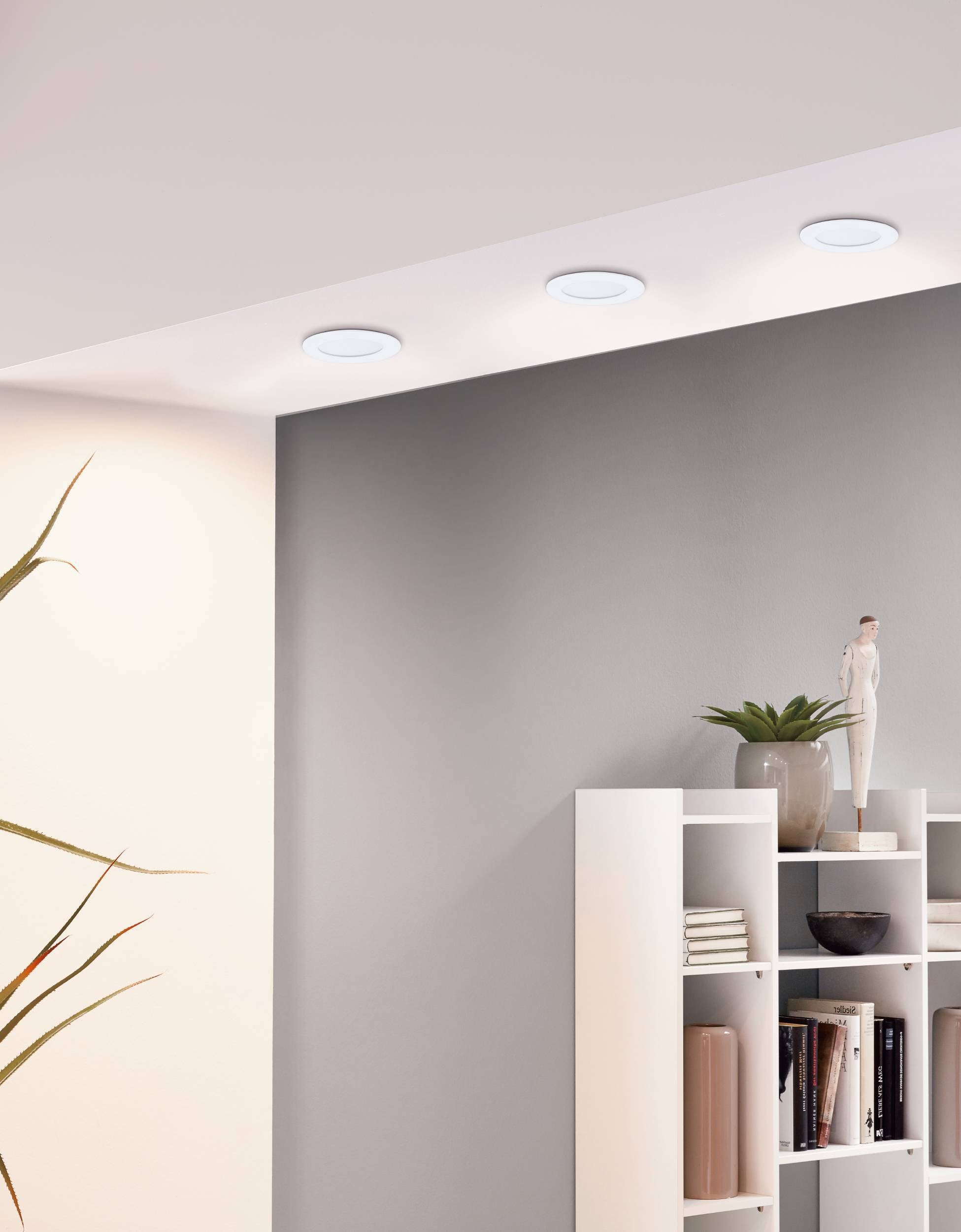 Kit 3 spots encastrés connecté Zigbee bluetooth, D8.5 blanc/couleurs, blanc EGLO - 2