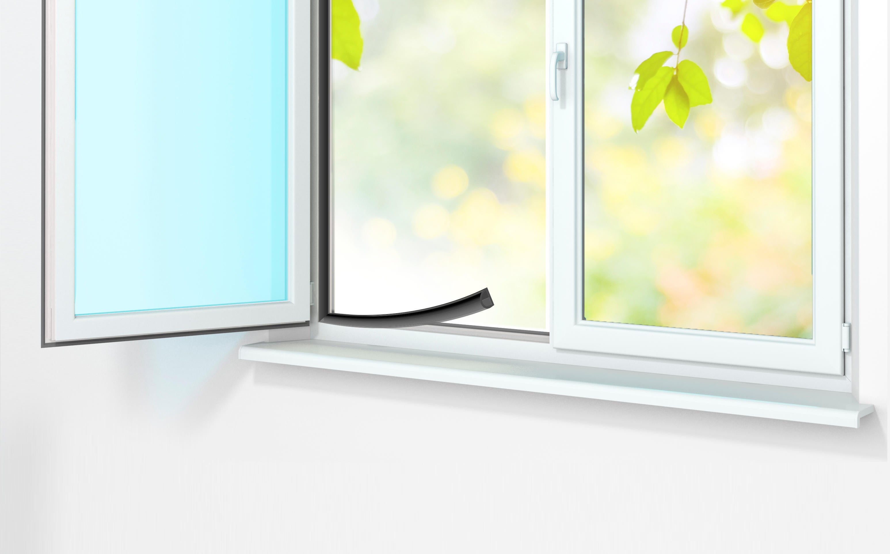 Joint de porte et fenêtre AXTON 2 à 6 mm, L.6 m noir - 3