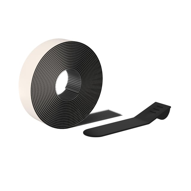 Ruban agrippant/moustiquaire ISOXA l.2cm x L.5.60 m noir