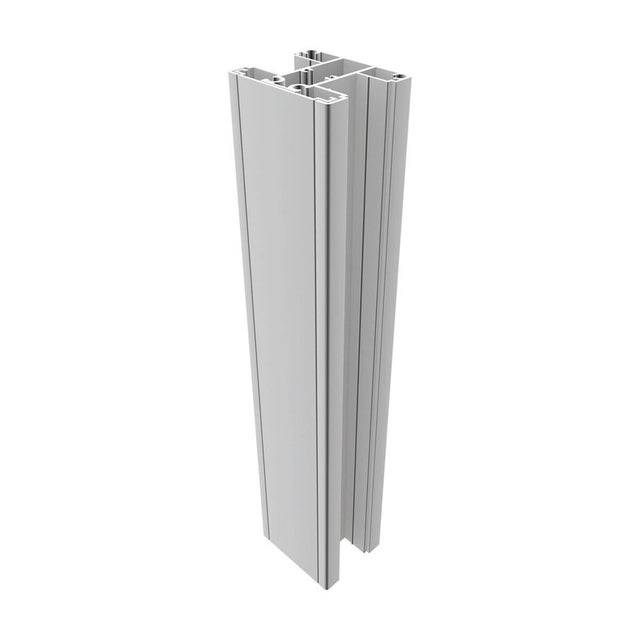 Palo Maia in alluminio finitura verniciato Bianco H 198 cm x L 6 cm x P 6 cm