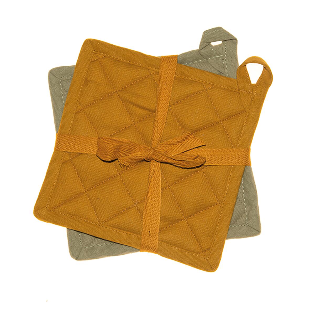 Presine Da Cucina Personalizzate - 2 Pezzi, Cotone, Stampa Digitale, 16.5x16.5 Cm - Foto 3