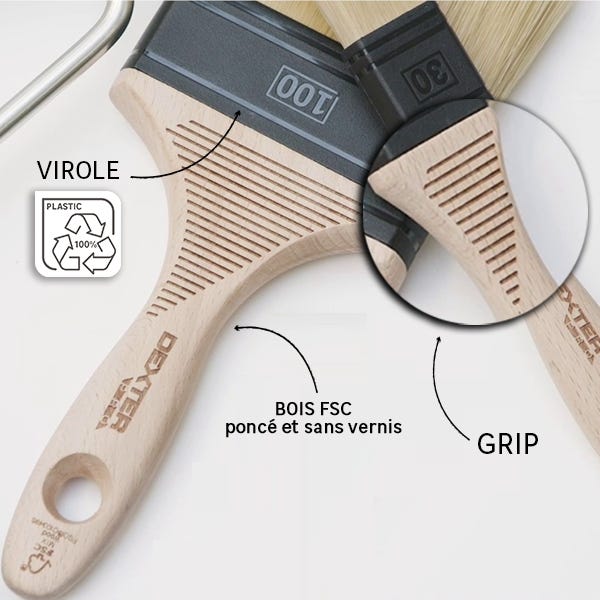 Warooma Petite brosse avec manche en bois, brosse à main à poils doux Warooma Petite brosse avec manche en bois, brosse à main à poils doux