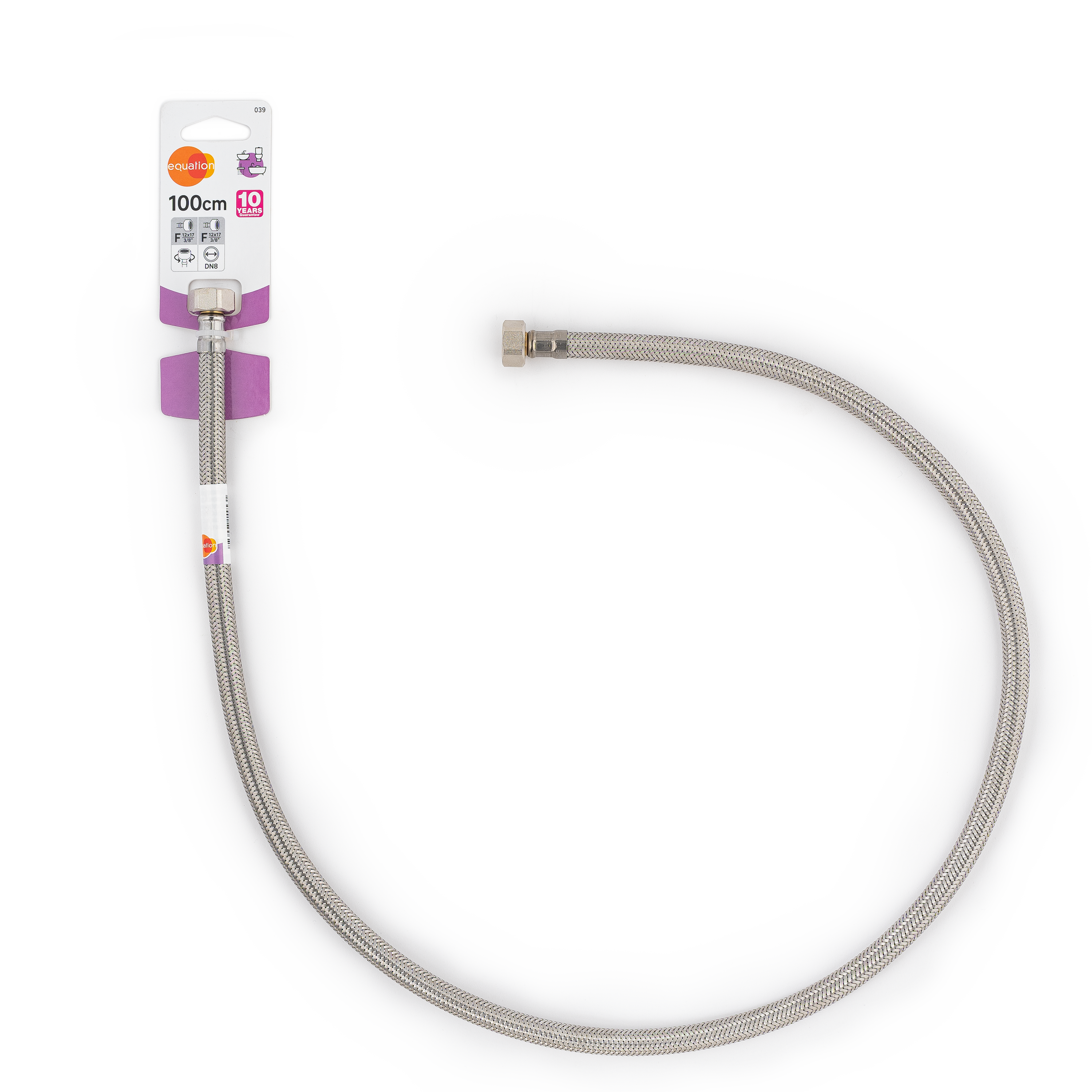 Bicha EQUATION F3/8 - F3/8 DN8 100CM - 2