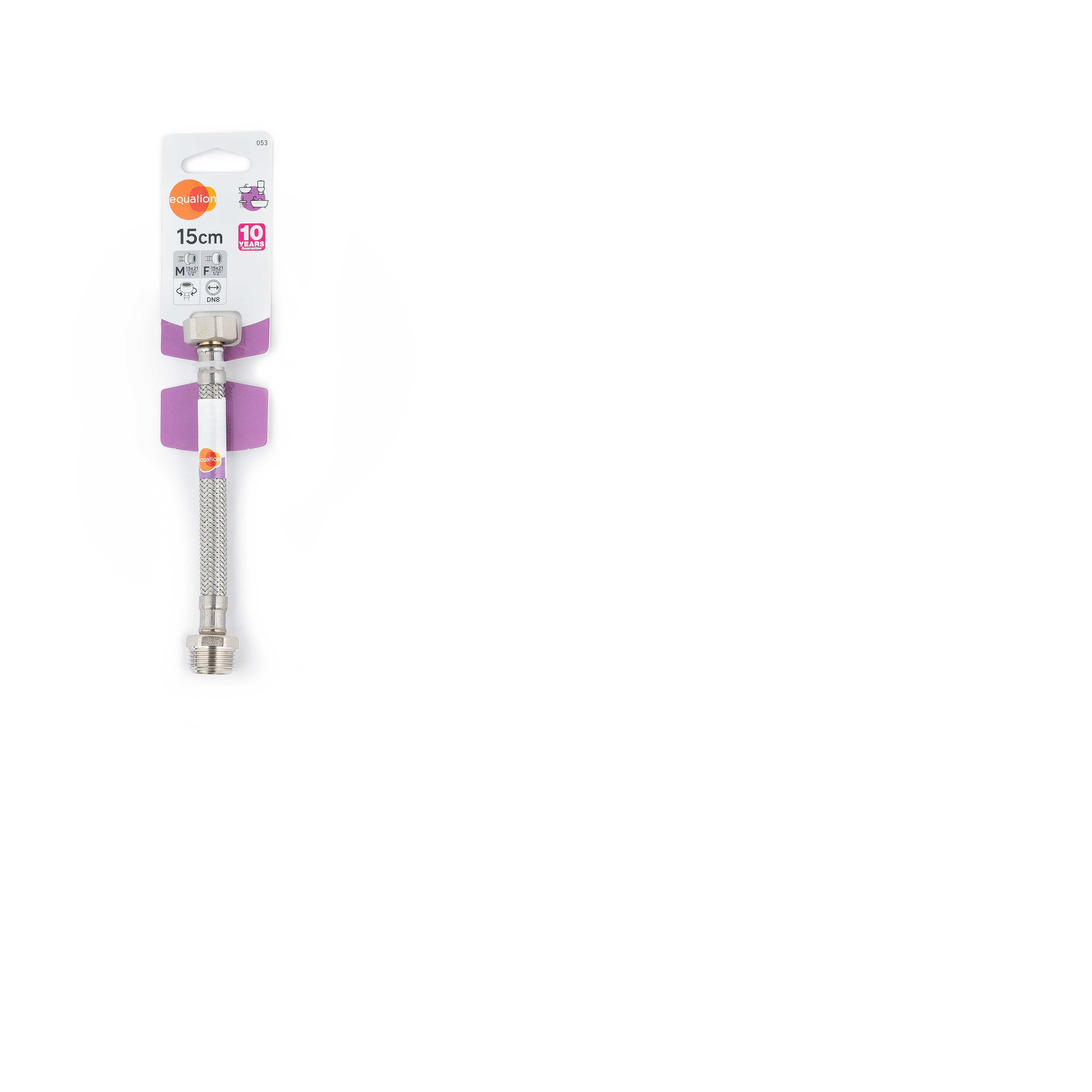 Bicha EQUATION M1/2 - F1/2 DN8 15CM - 2