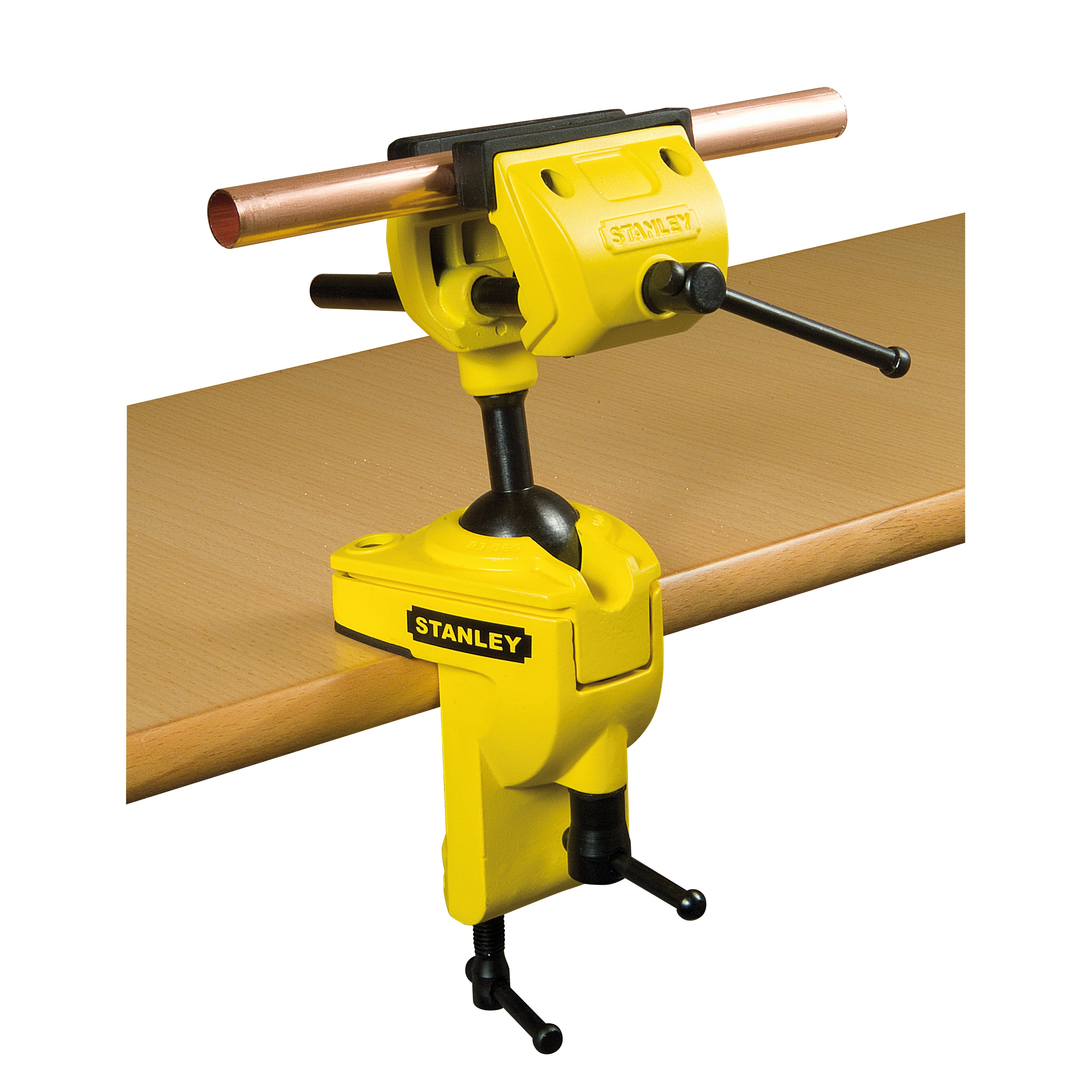 Torno de bancada giratória 80 mm amarelo Stanley - 3