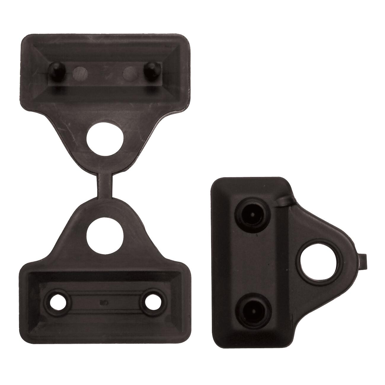 Clip Fissaggio in plastica per reti tessute nero 12 pezzi - 2