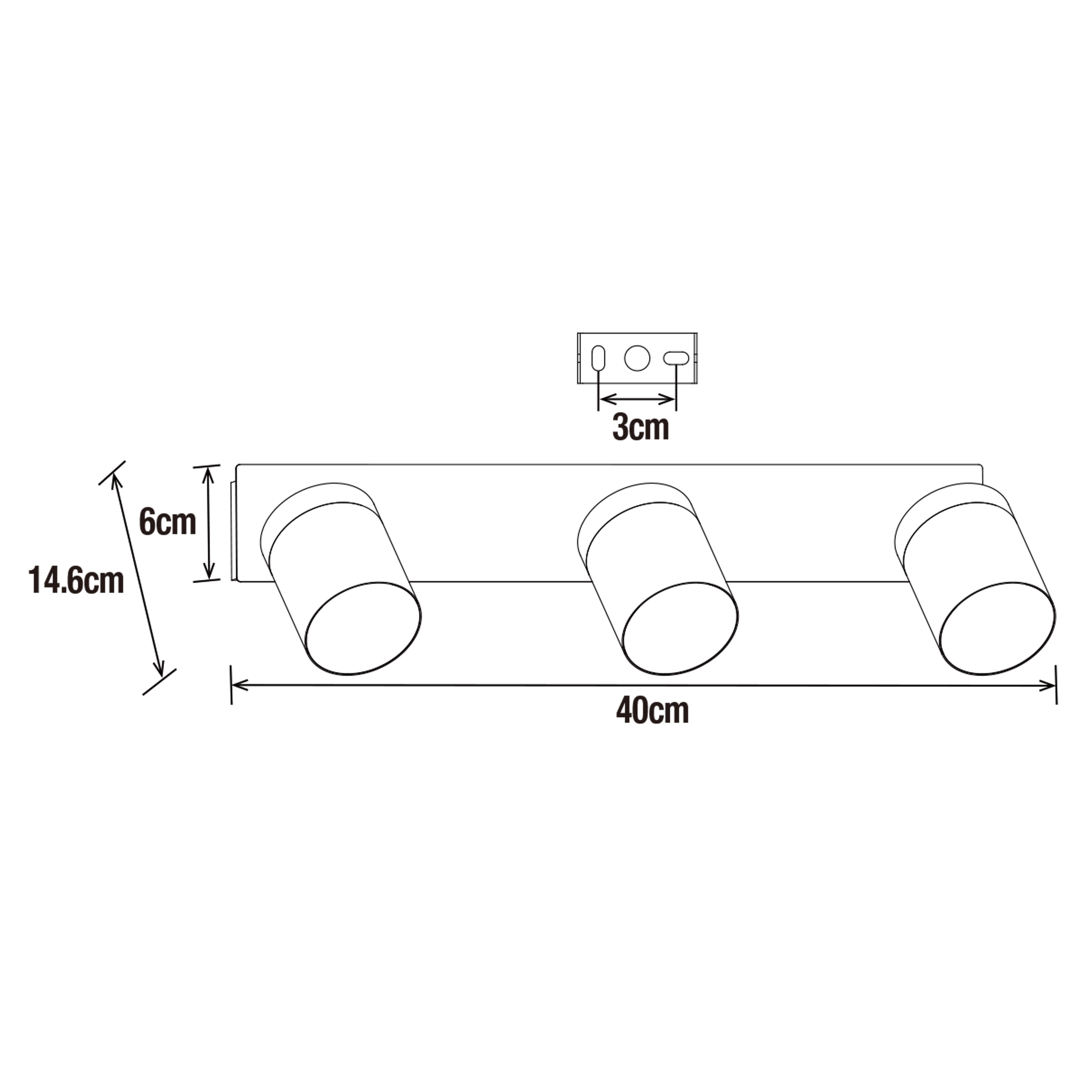 Kinkiet łazienkowy Mati czarny IP44 3 x GU10 Inspire - 8