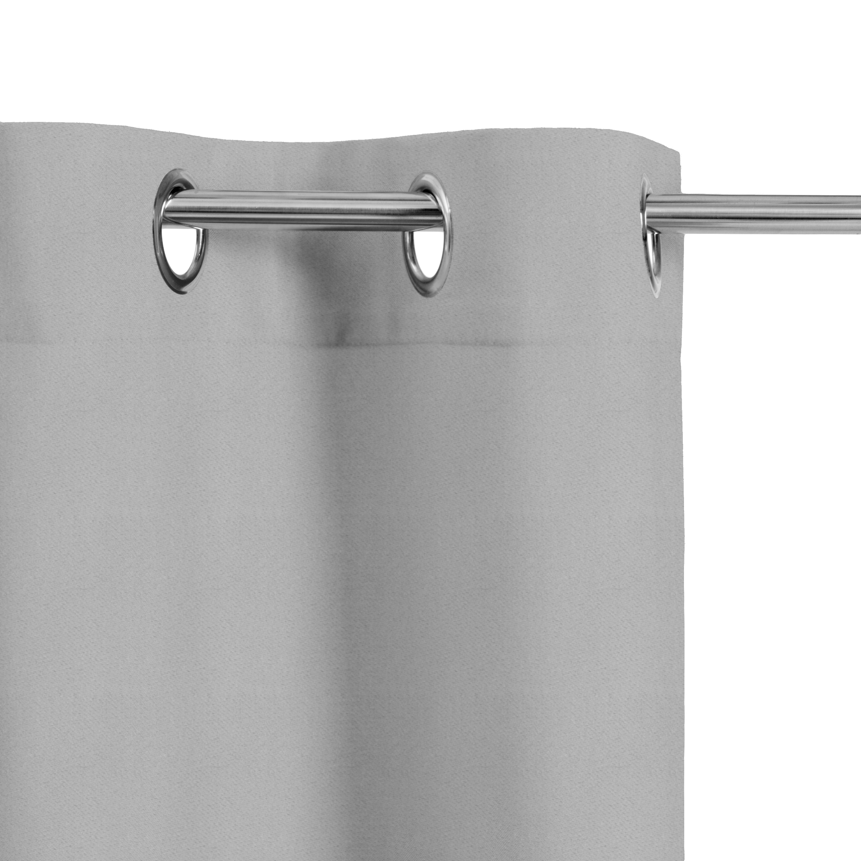 Cortinado ilhós Arel 140x280cm granito 3 Inspire - 5