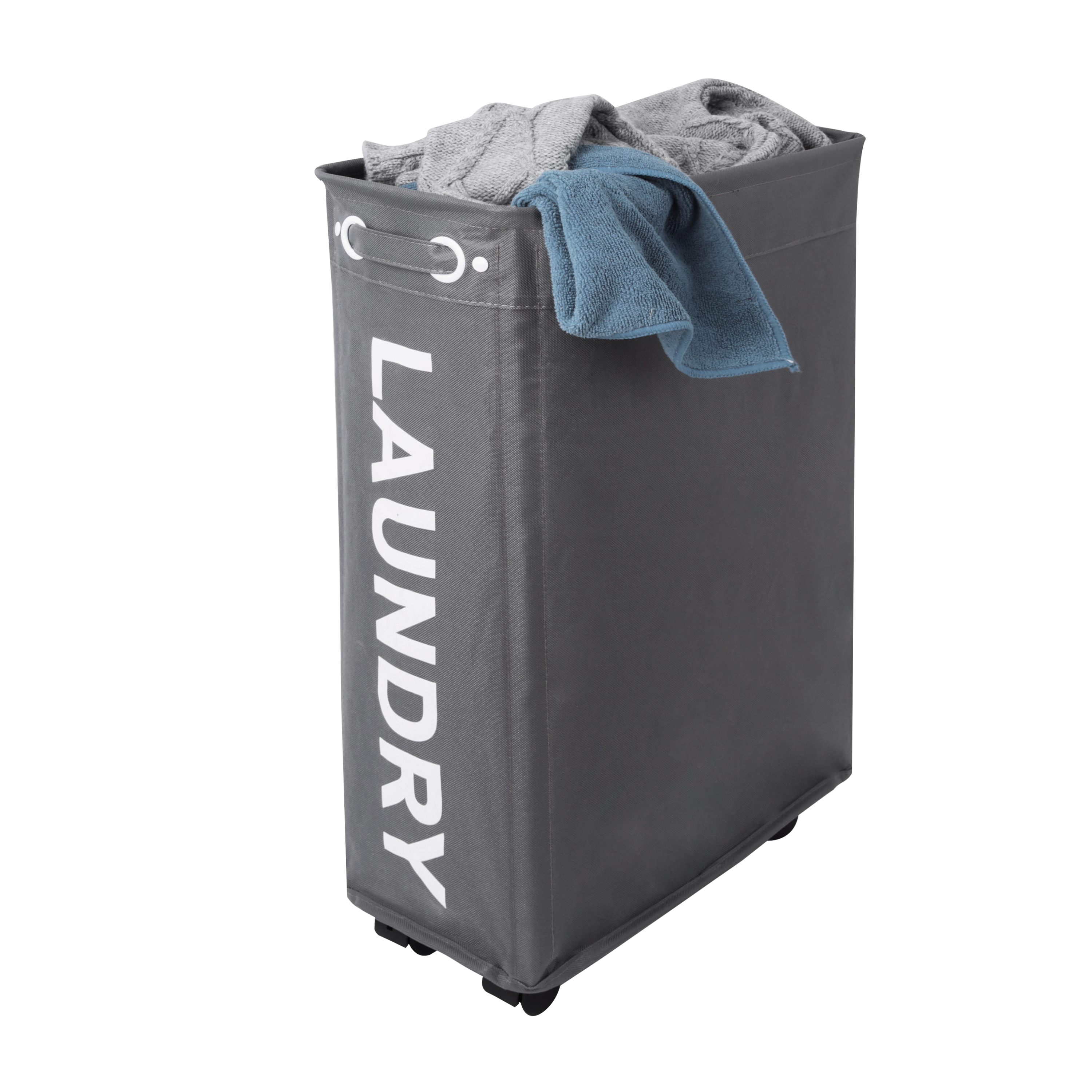 Bac à linge gris l.19 x H.60 x P.39 cm SENSEA - 2