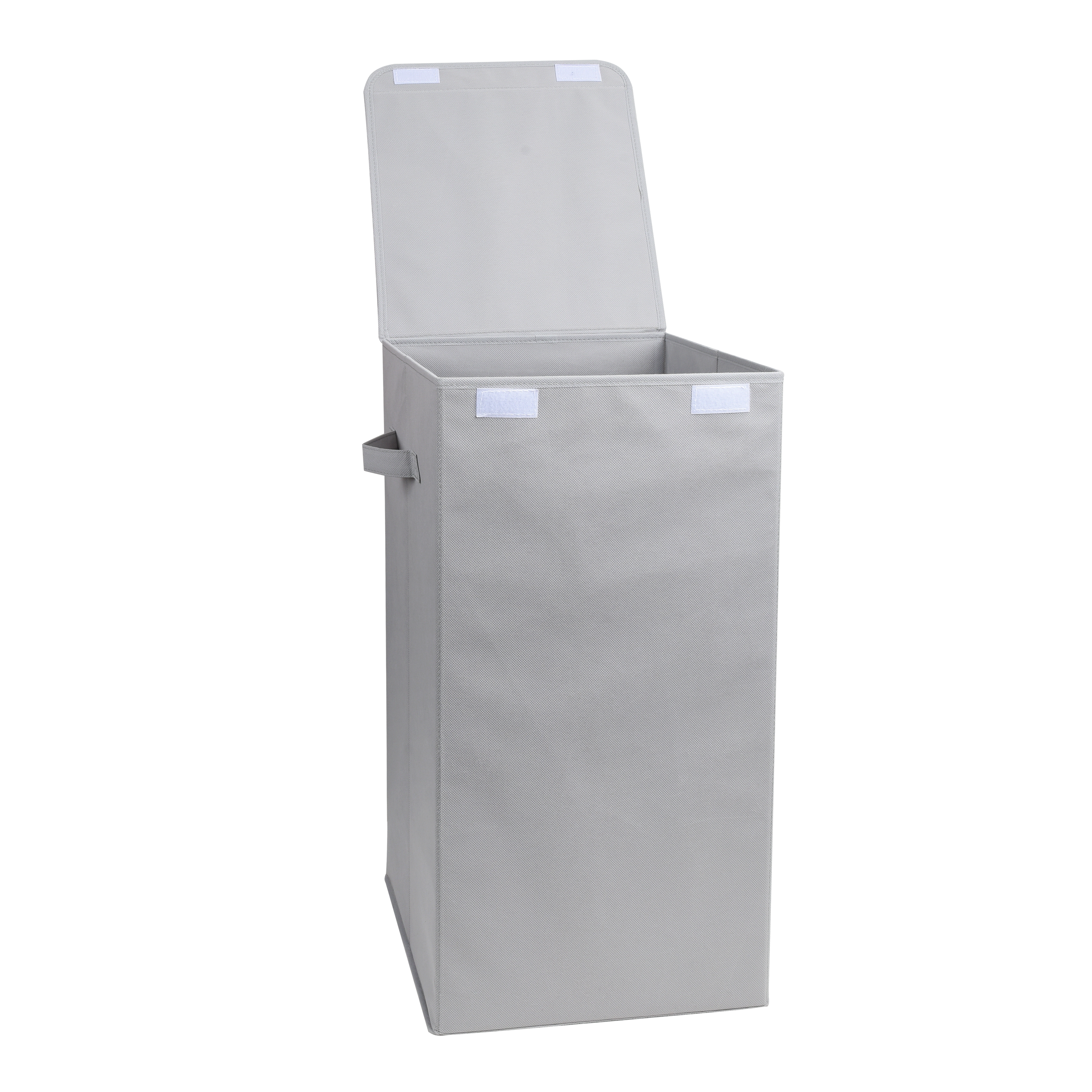 Cesto de ropa textile gris / plata 60 l