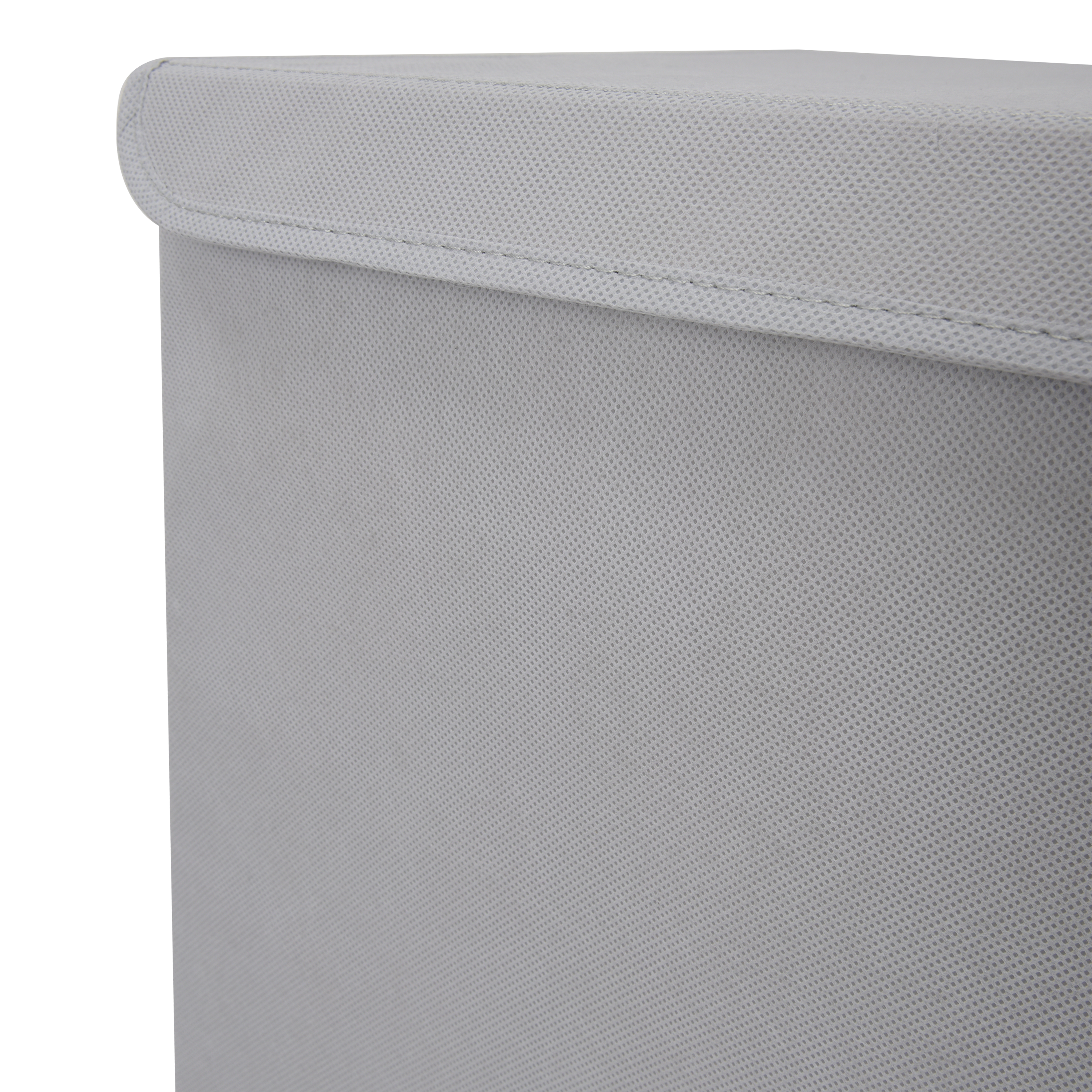 Cesto de ropa sucia con tapa Textile de plástico gris 60 L - 11