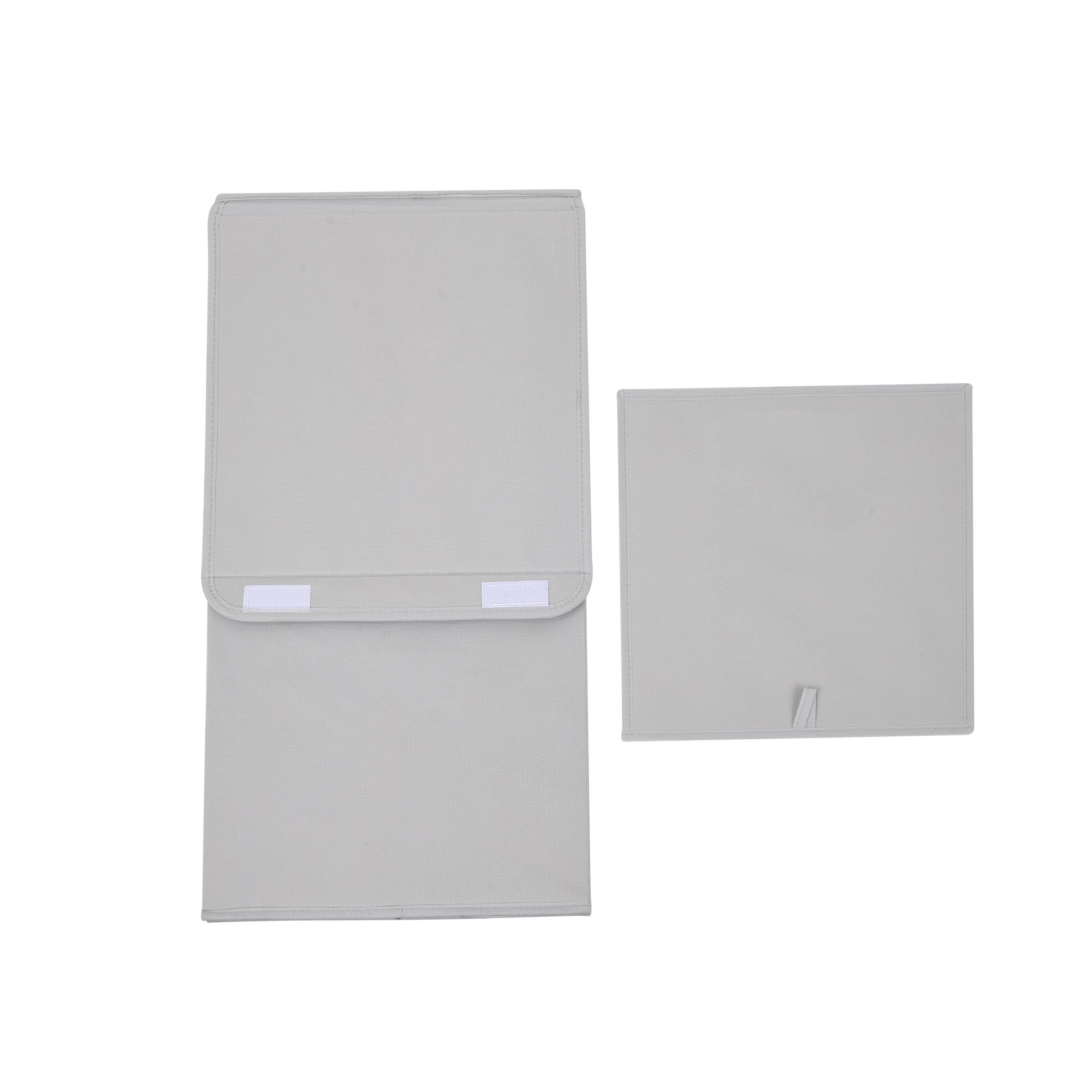 Cesto de ropa sucia con tapa Textile de plástico gris 60 L - 7