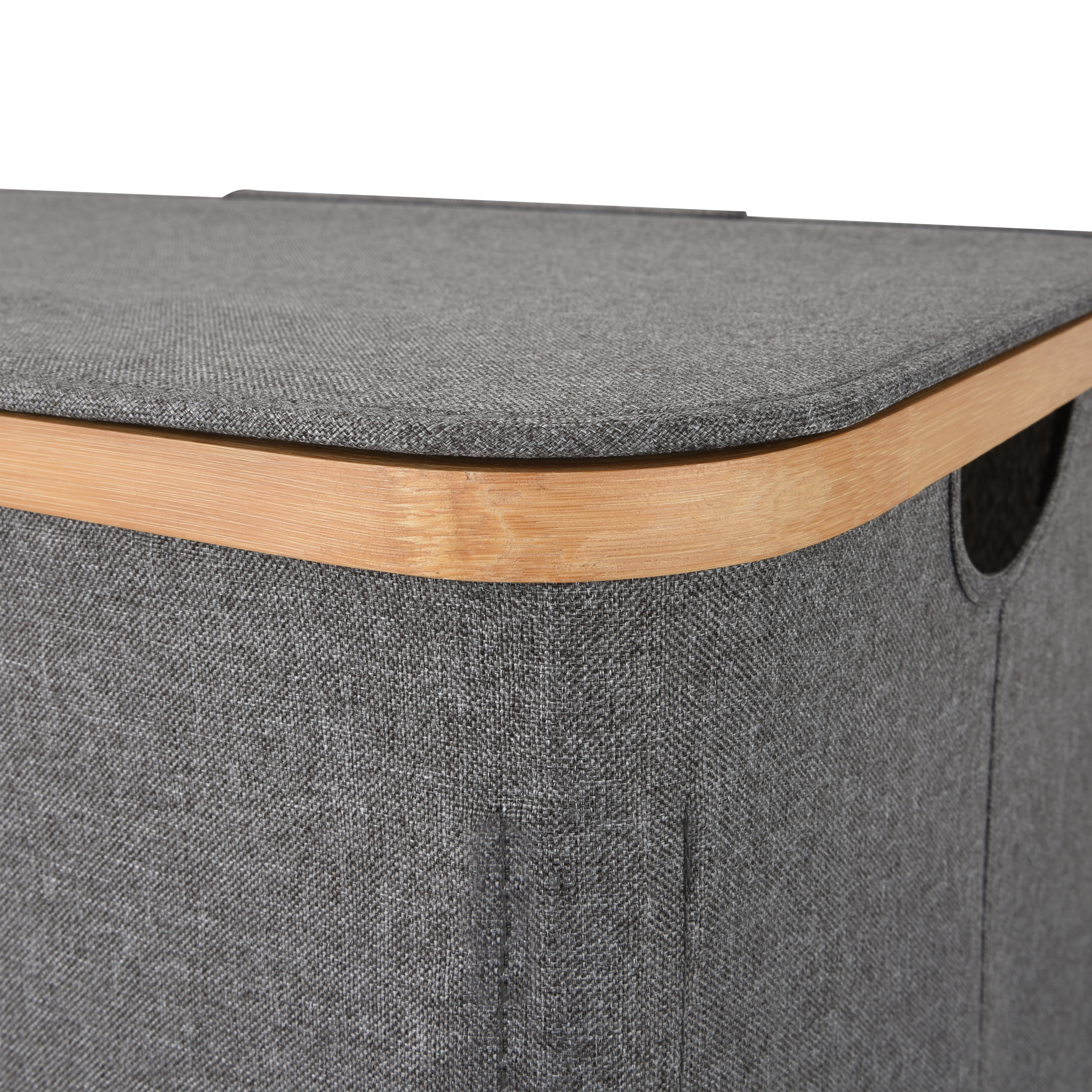 Bac à linge gris l.33.5 x H.50 x P.53.5 cm SENSEA - 11