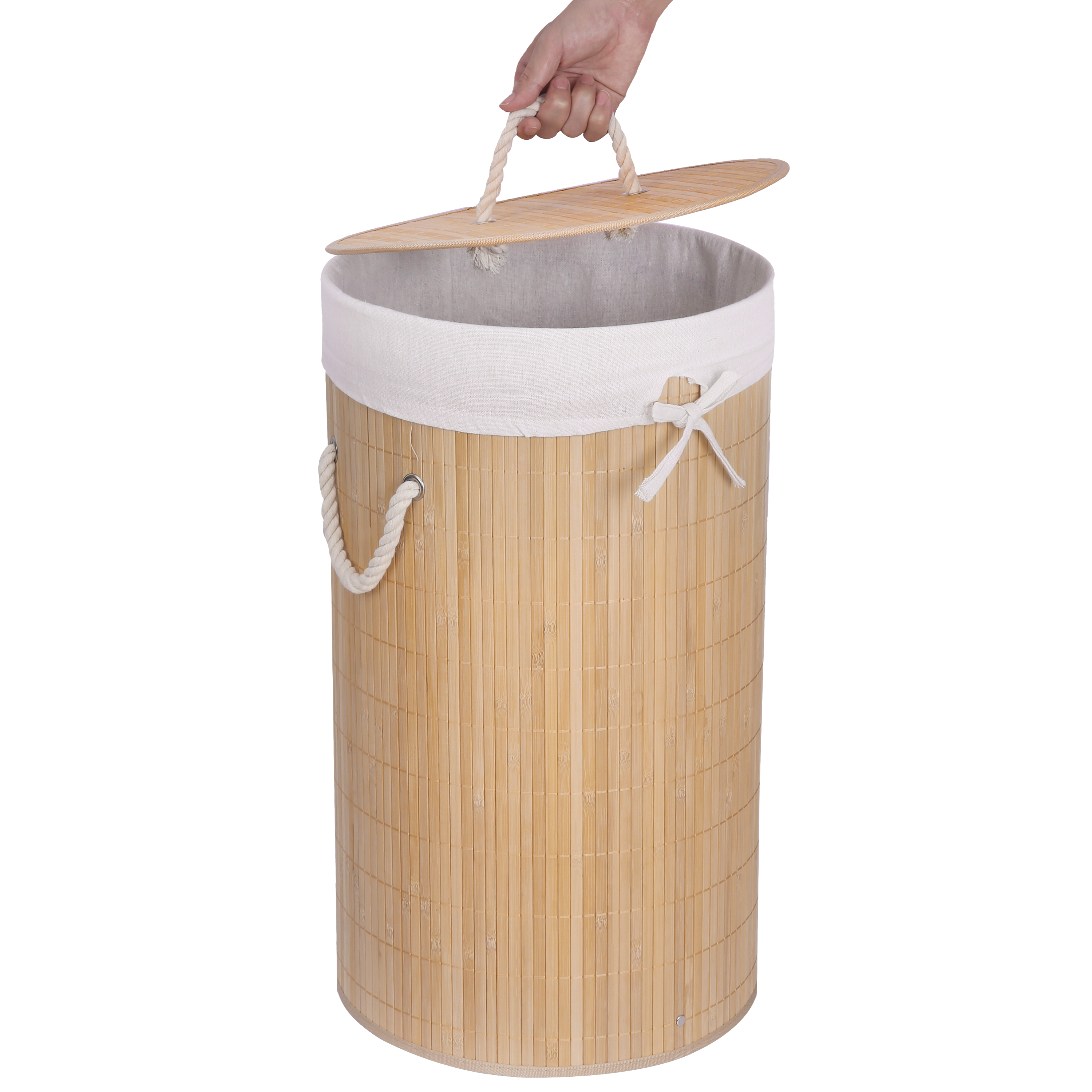 Kosz na bieliznę Bamboo 60 L Sensea - 4