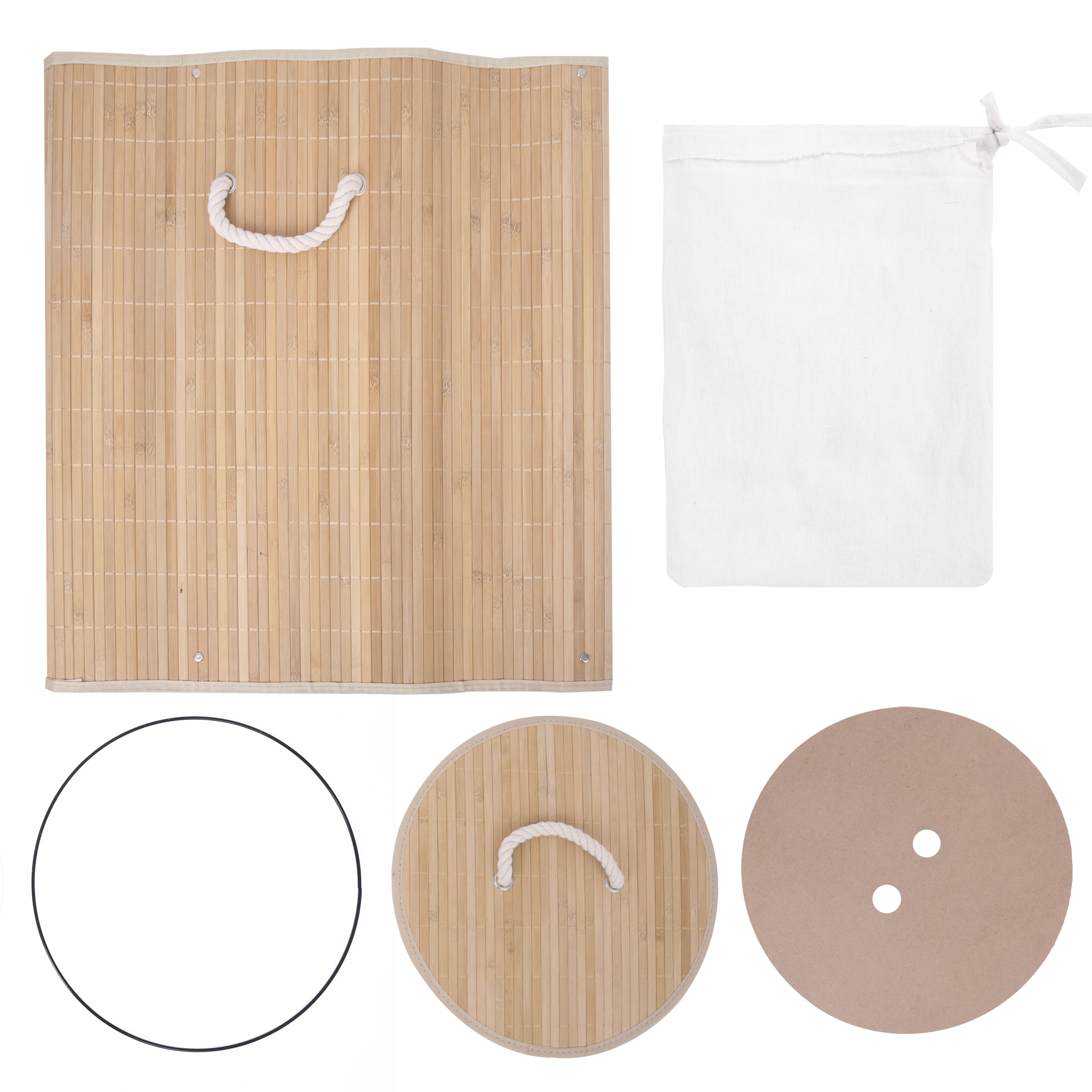 Panier à linge l.35 x H.60 x P.35 cm SENSEA - 4