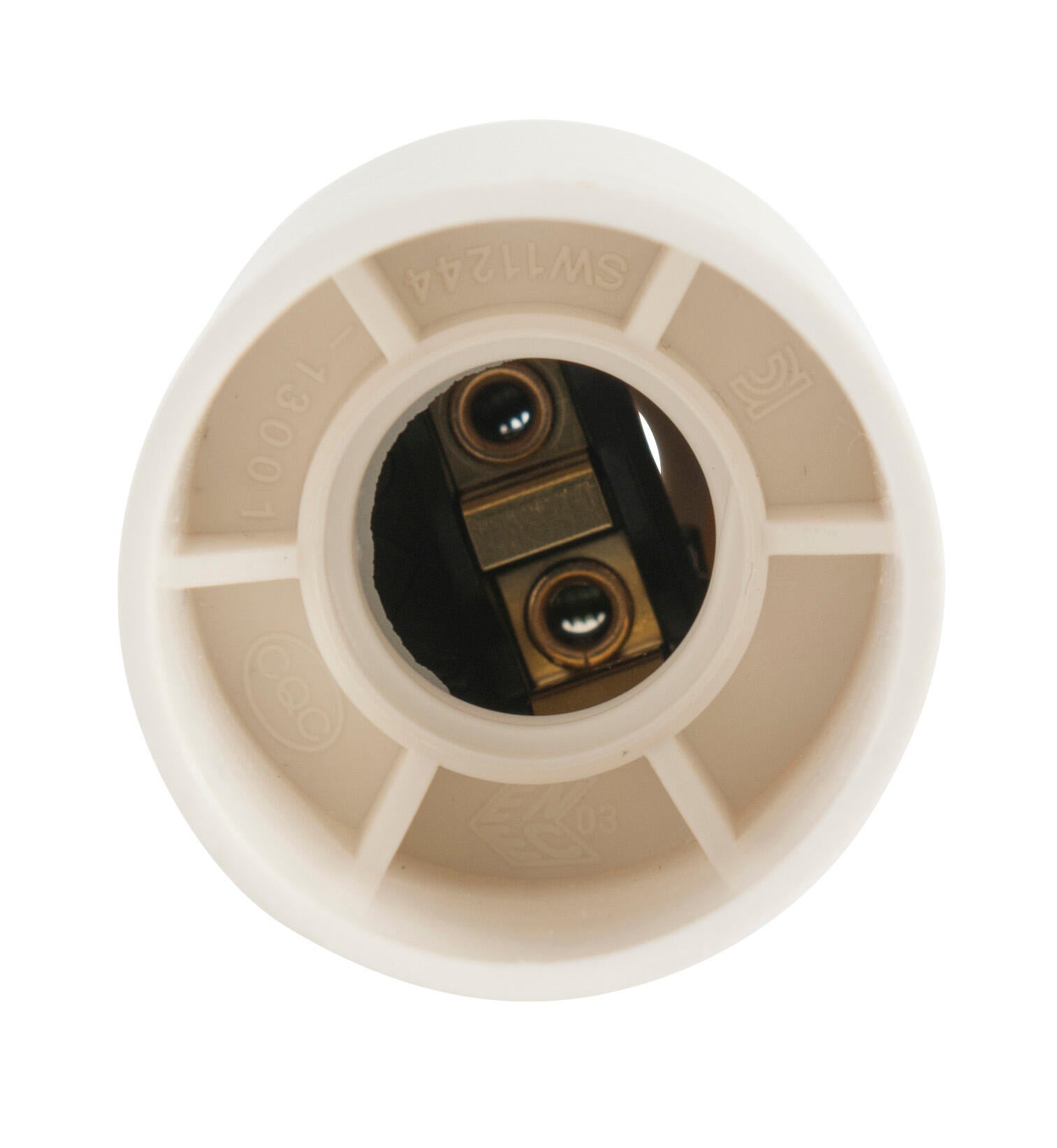 Douille électrique e14 vis tpe blanc - 2