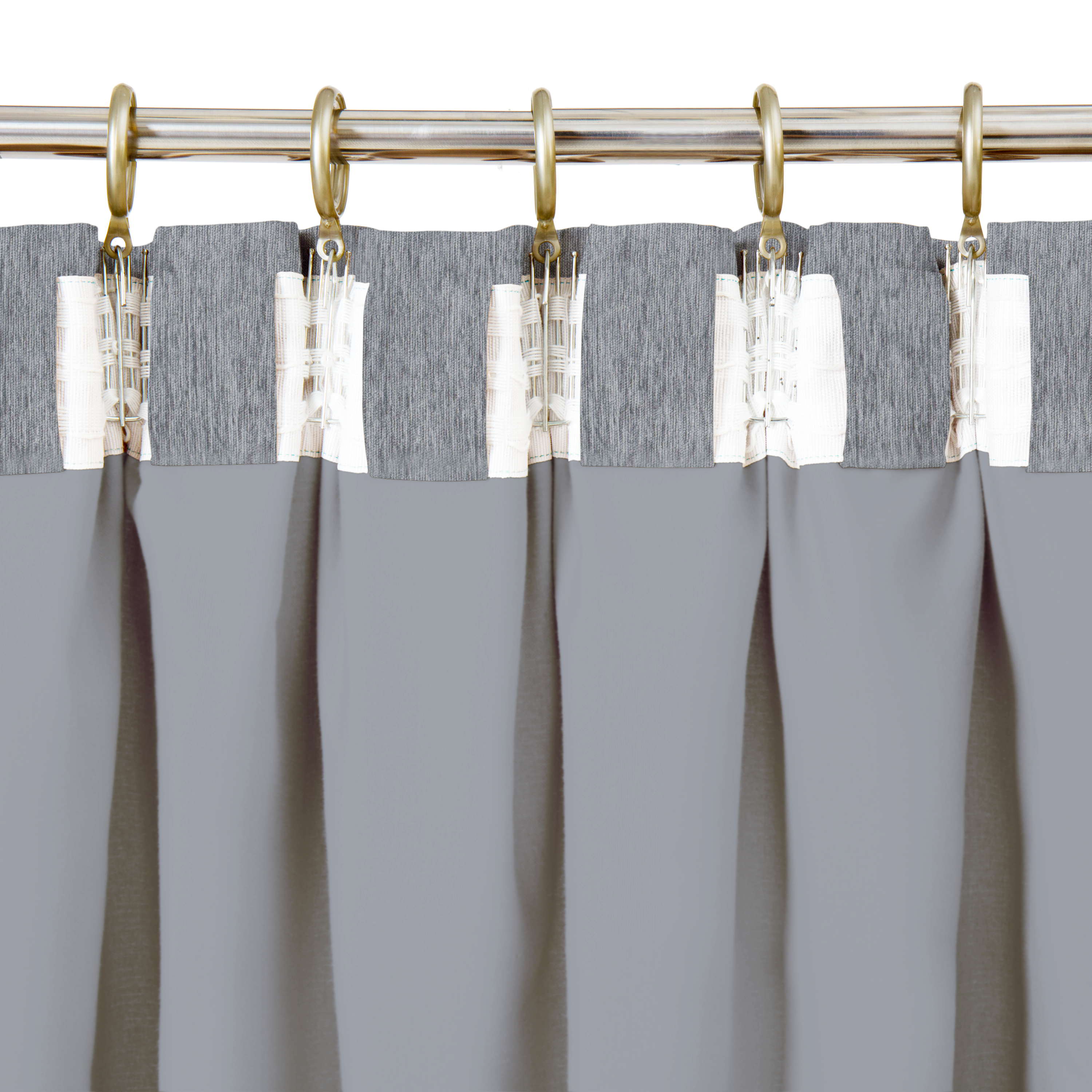 Cortinado fita e/ou presilha blackout Auriane 200x280cm cinza Inspire - 7