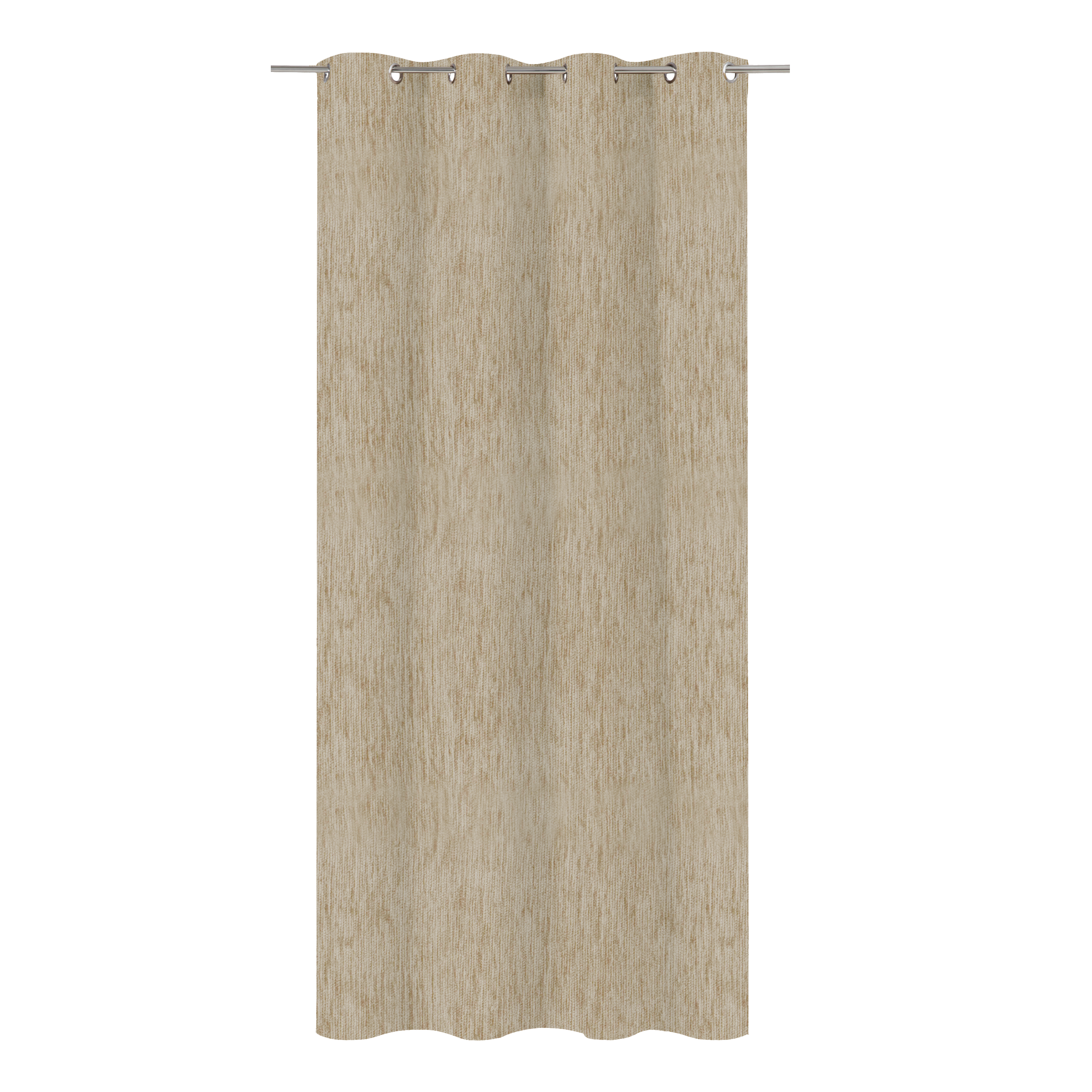 Cortina ollaos térmica opaca Auriane poliéster chenilla de 140x280cm INSPIRE liso beige trench - 9