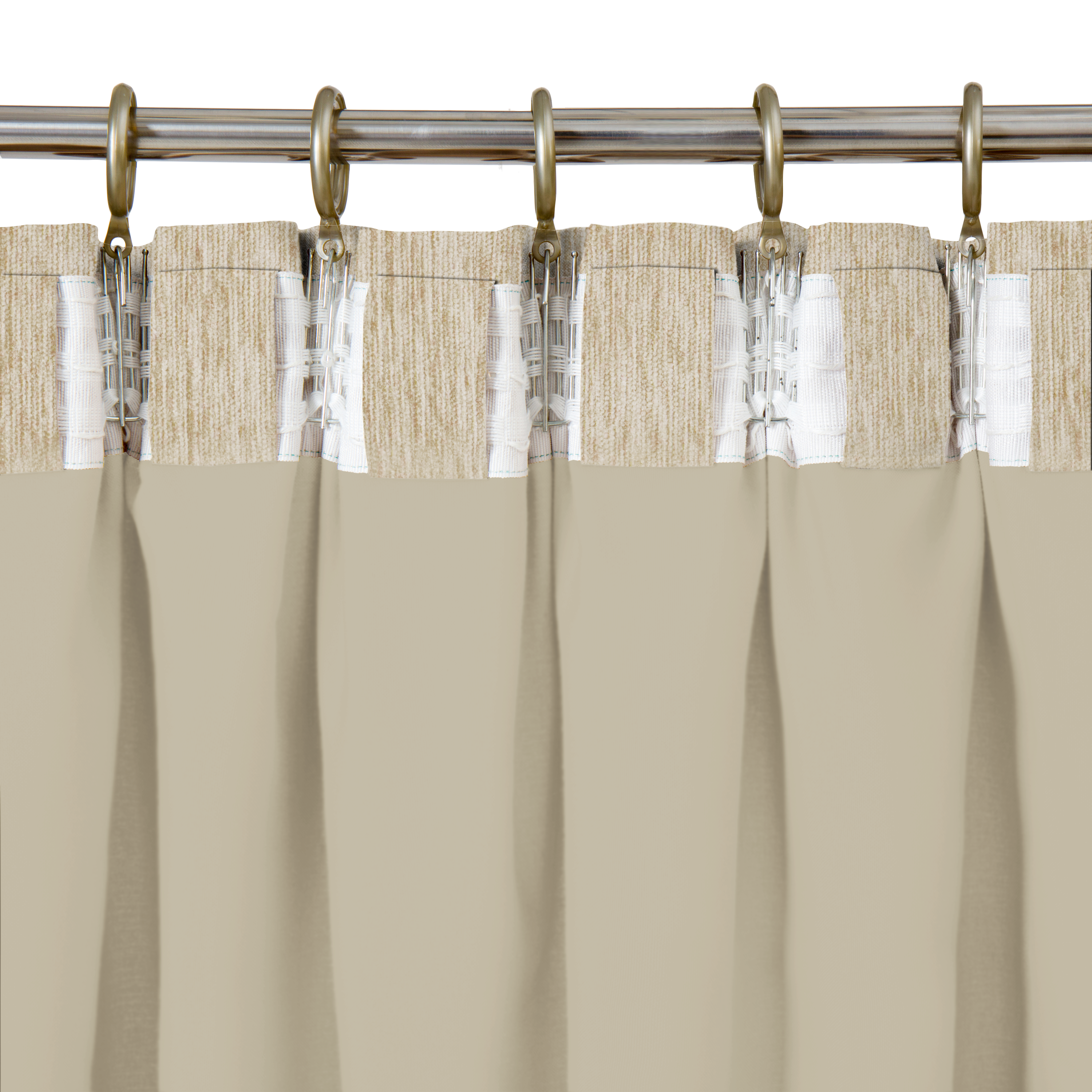 Cortinado fita e/ou presilha blackout Auriane 140x280cm bege Inspire - 6